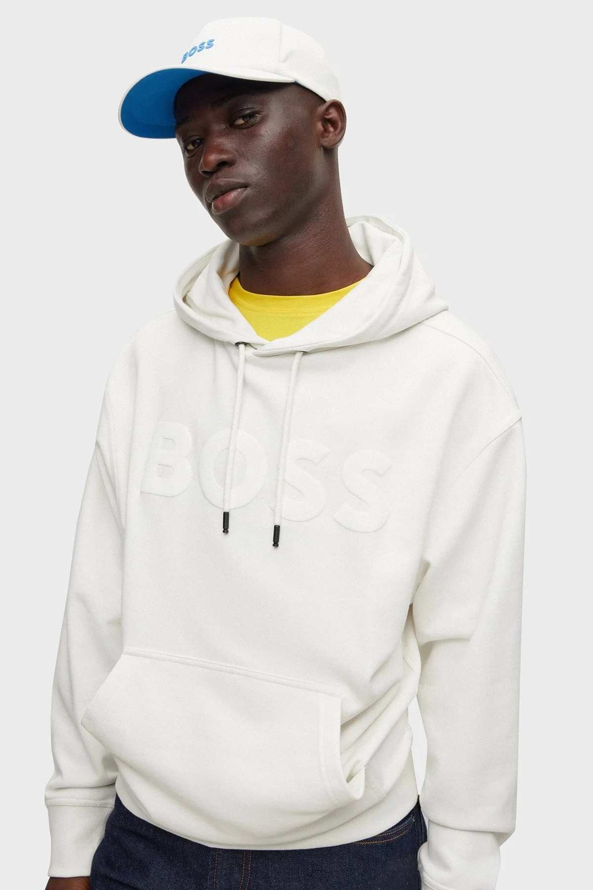 Boss Logolu Pamuklu Erkek Şapka 50495094 106 NATURAL - 3