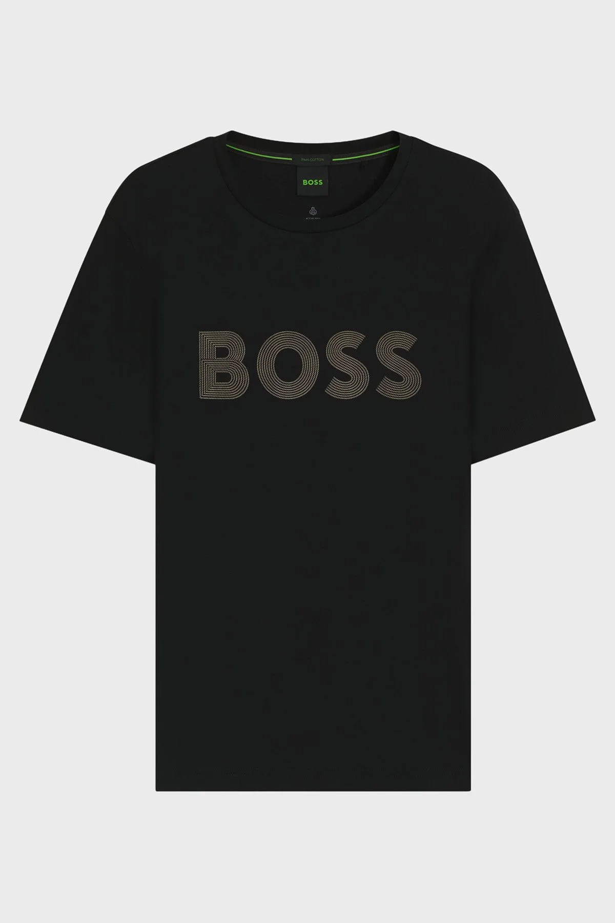 Boss Logolu Pamuklu Regular Fit Bisiklet Yaka Erkek T Shirt 50543796 001 SİYAH - 5