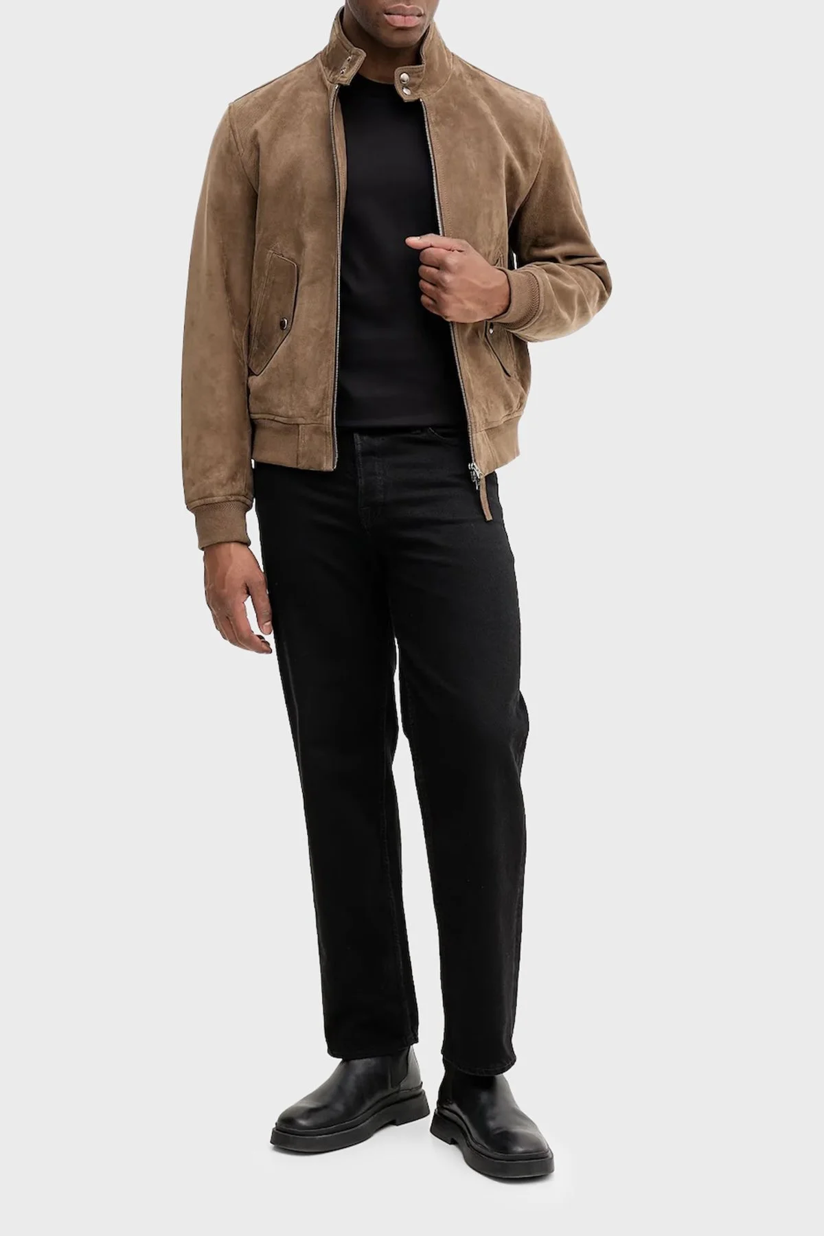 Boss Logolu Pamuklu Regular Fit Bisiklet Yaka Erkek T Shirt 50555844 001 SİYAH - 2