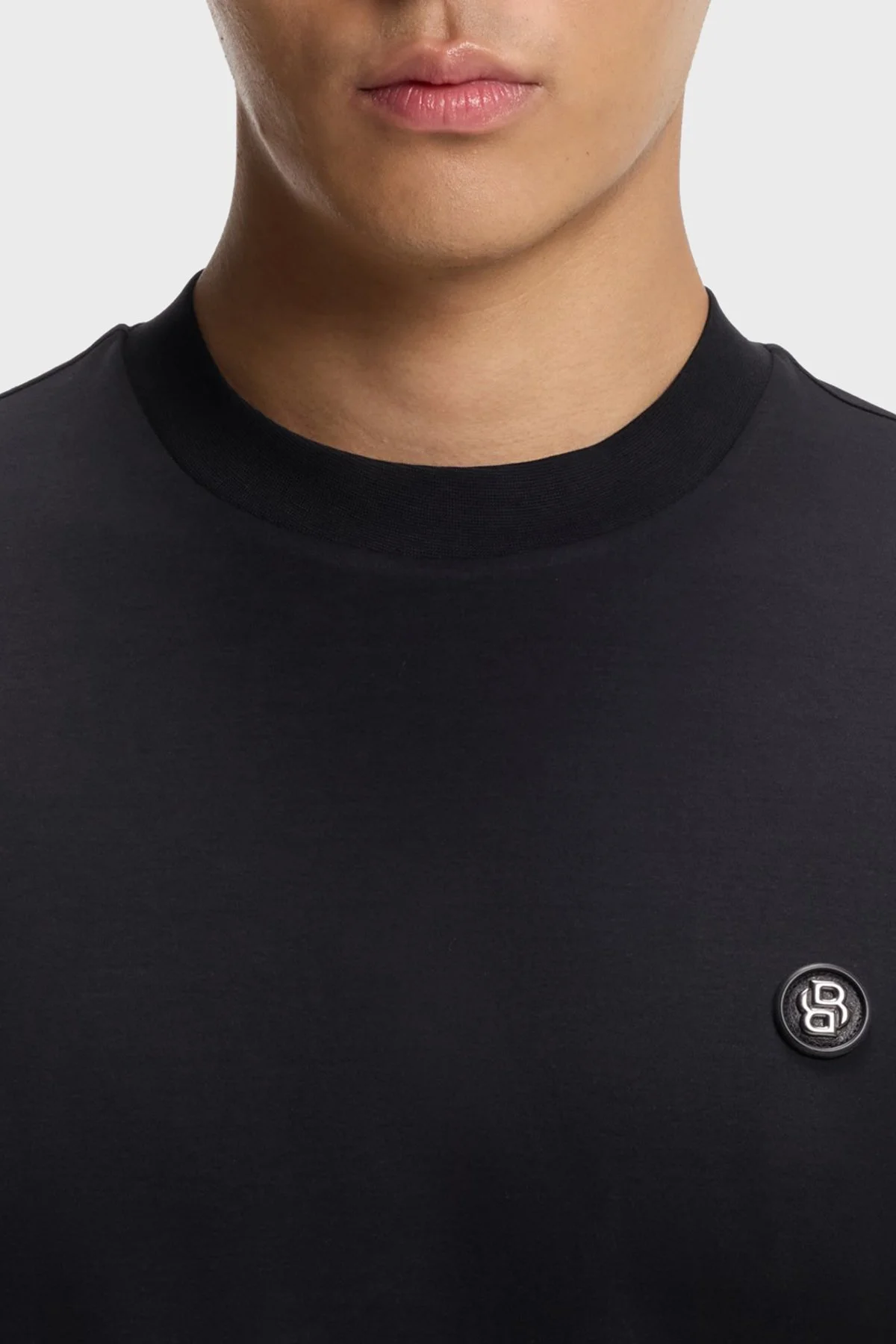 Boss Logolu Pamuklu Regular Fit Bisiklet Yaka Erkek T Shirt 50555844 404 LACİVERT - 3