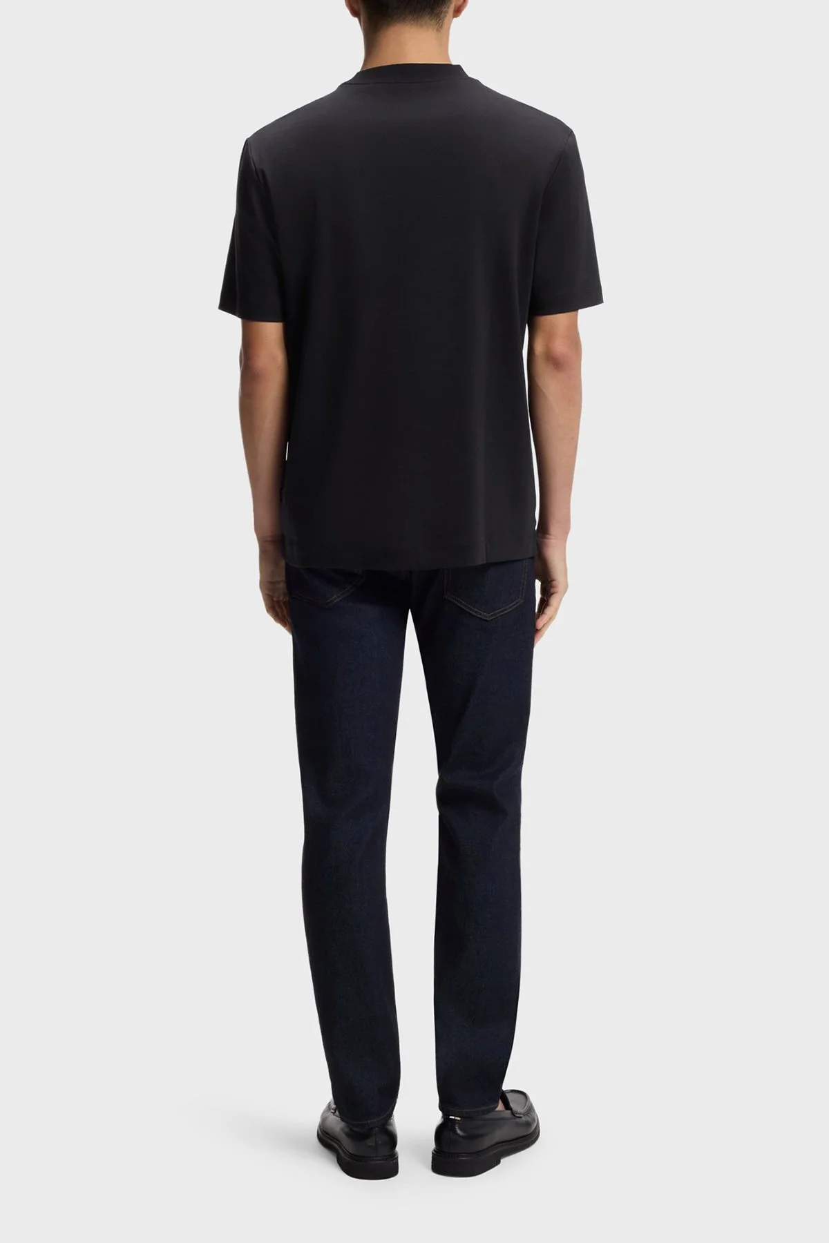 Boss Logolu Pamuklu Regular Fit Bisiklet Yaka Erkek T Shirt 50555844 404 LACİVERT - 2