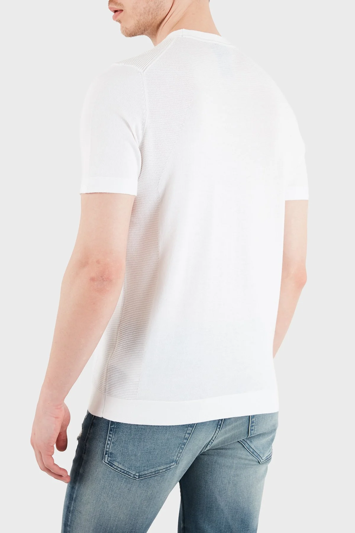 Boss Logolu Pamuklu Regular Fit Bisiklet Yaka Erkek T Shirt 50558347 100 BEYAZ - 3