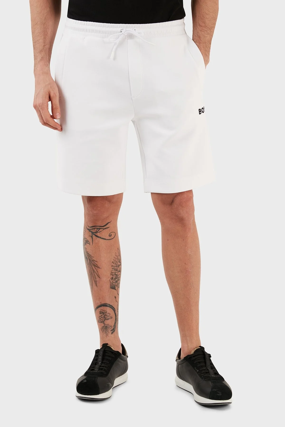 Boss Logolu Pamuklu Regular Fit Cepli Erkek Short 50482912 100 BEYAZ - 2