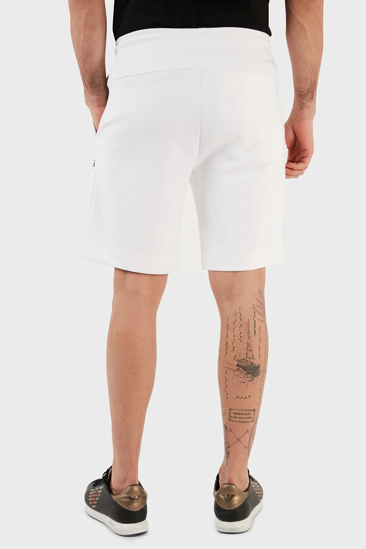 Boss Logolu Pamuklu Regular Fit Cepli Erkek Short 50482912 100 BEYAZ - 5