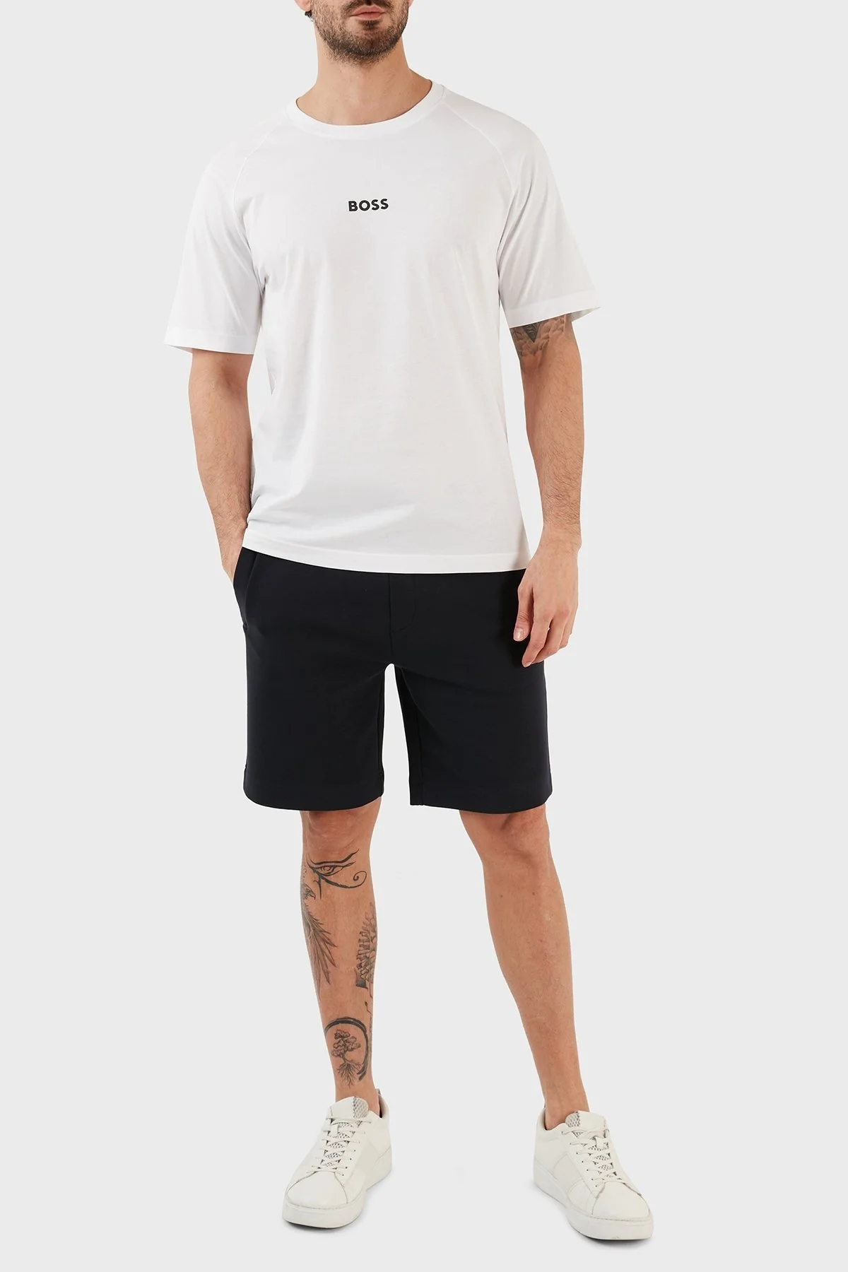 Boss Logolu Pamuklu Regular Fit Cepli Erkek Short 50482912 402 LACİVERT - 1