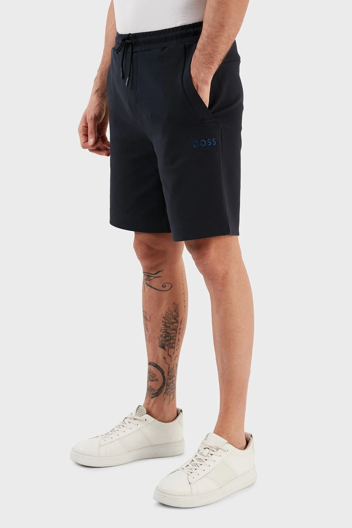 Boss Logolu Pamuklu Regular Fit Cepli Erkek Short 50482912 402 LACİVERT - 3