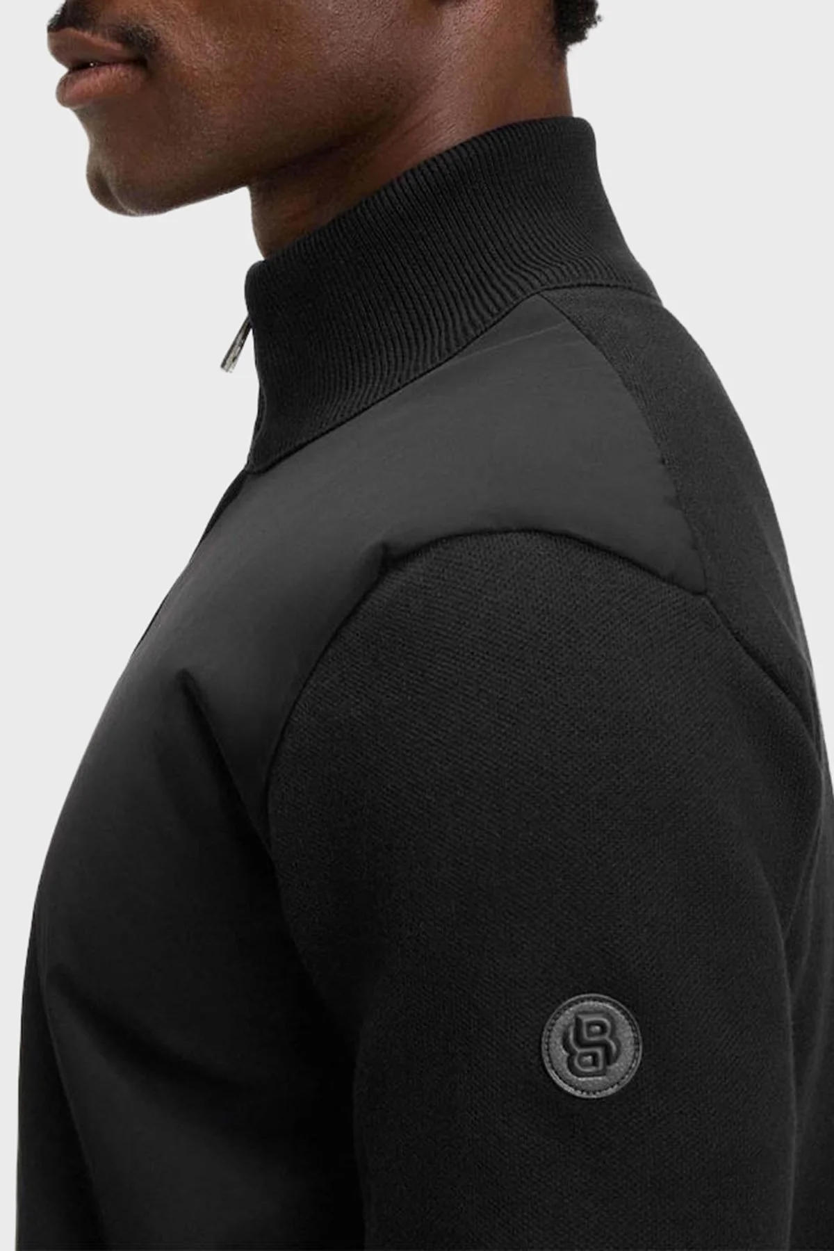 Boss Logolu Pamuklu Regular Fit Dik Yaka Yumuşak Dokulu Erkek Ceket 50543135 001 SİYAH - 5