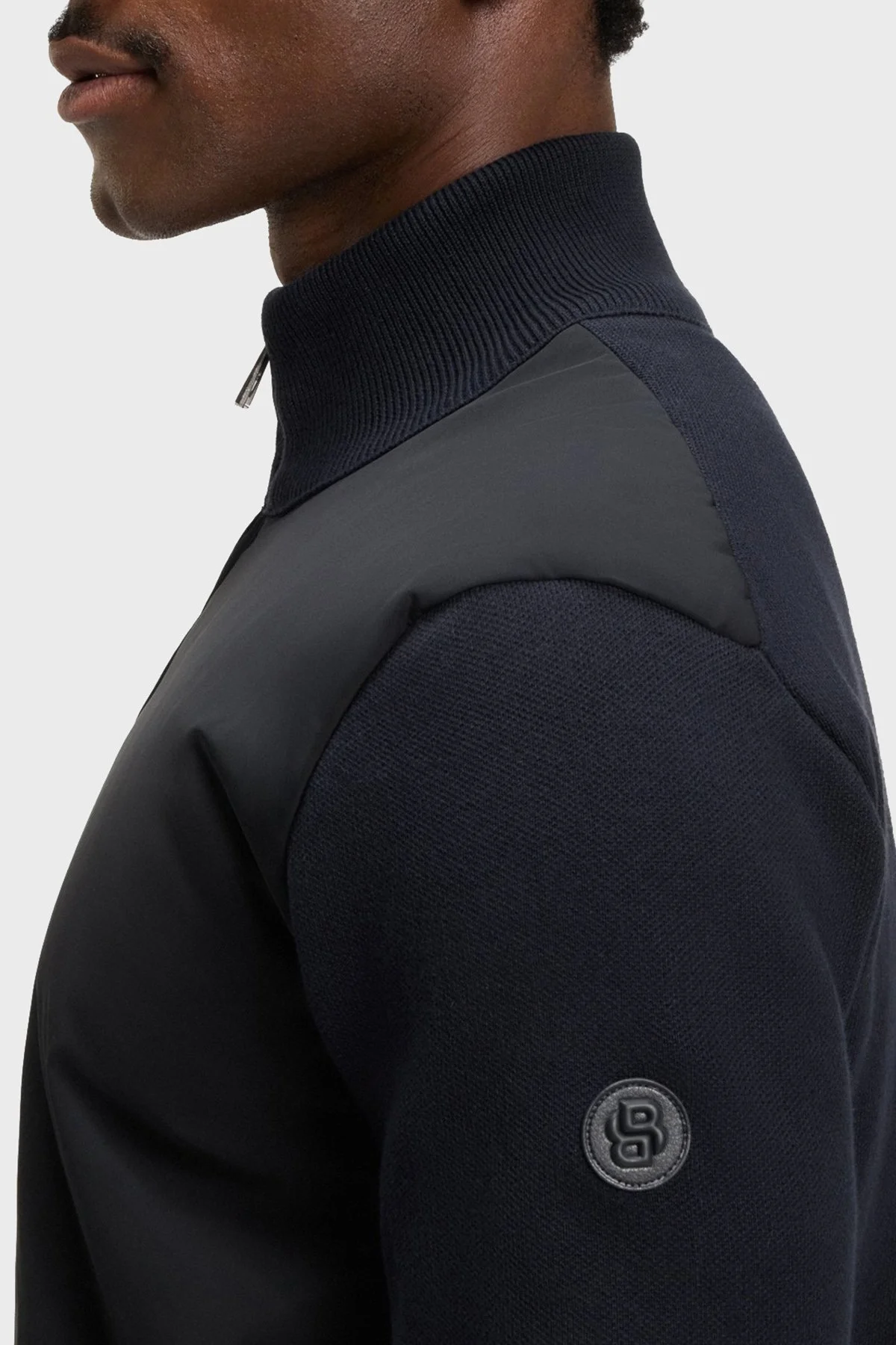 Boss Logolu Pamuklu Regular Fit Dik Yaka Yumuşak Dokulu Erkek Ceket 50543135 404 LACİVERT - 6