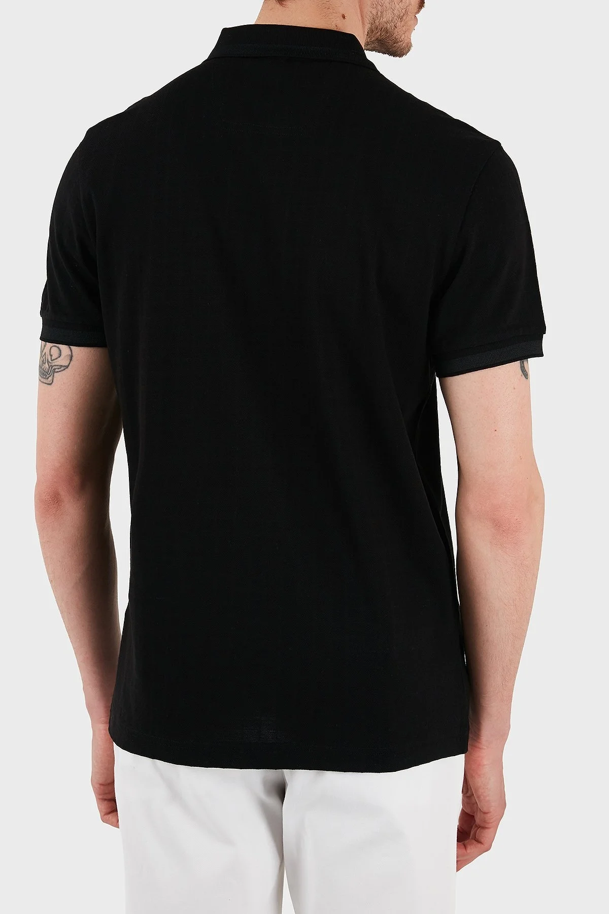 Boss Logolu Pamuklu Regular Fit Düğmeli Erkek Polo Yaka T Shirt 50538160 001 SİYAH - 2