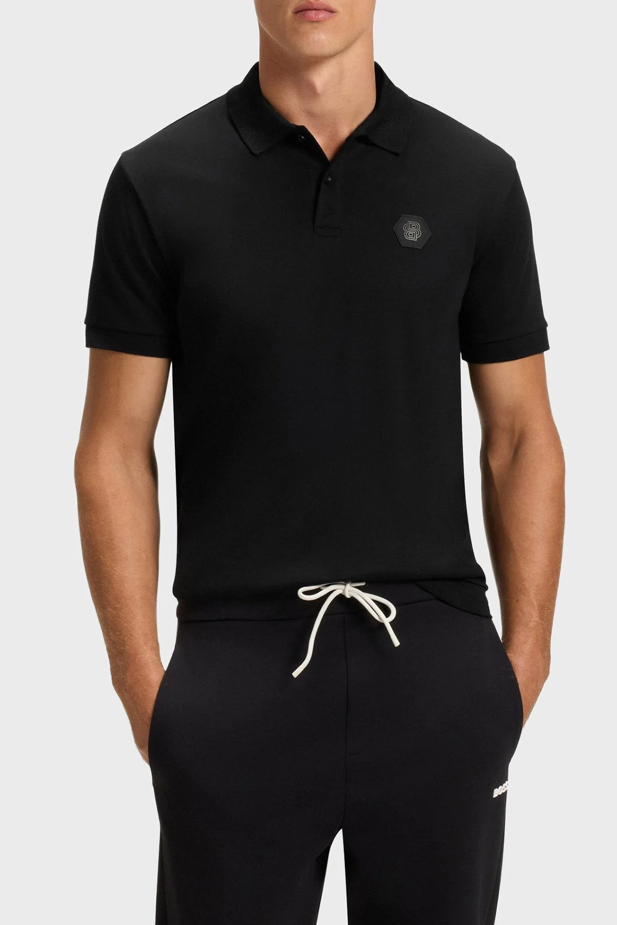 Boss Logolu Pamuklu Regular Fit Düğmeli Erkek Polo Yaka T Shirt 50543891 001 SİYAH - 1