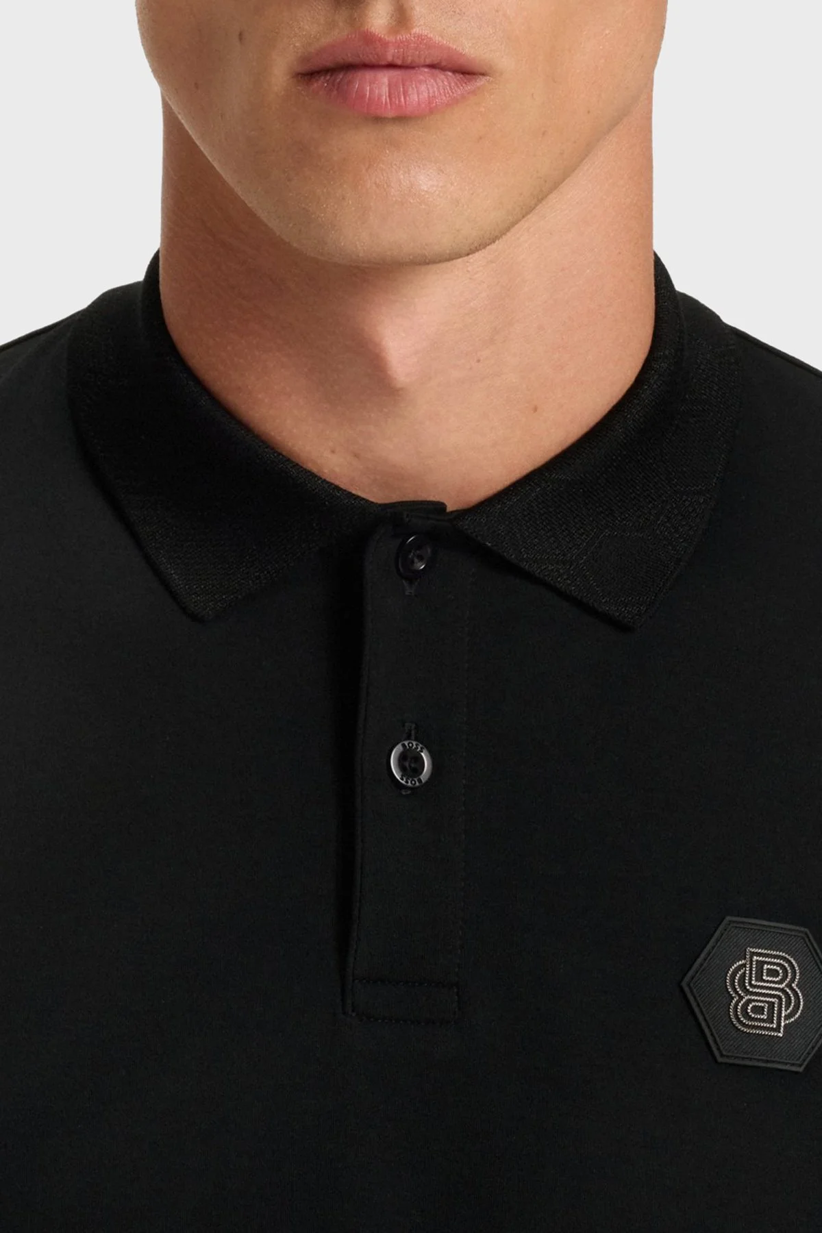 Boss Logolu Pamuklu Regular Fit Düğmeli Erkek Polo Yaka T Shirt 50543891 001 SİYAH - 4