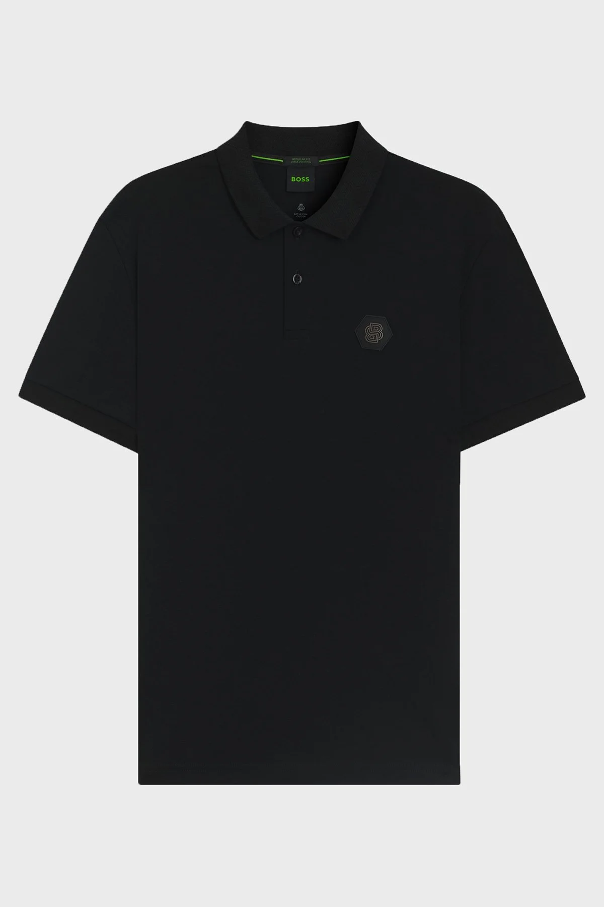 Boss Logolu Pamuklu Regular Fit Düğmeli Erkek Polo Yaka T Shirt 50543891 001 SİYAH - 5