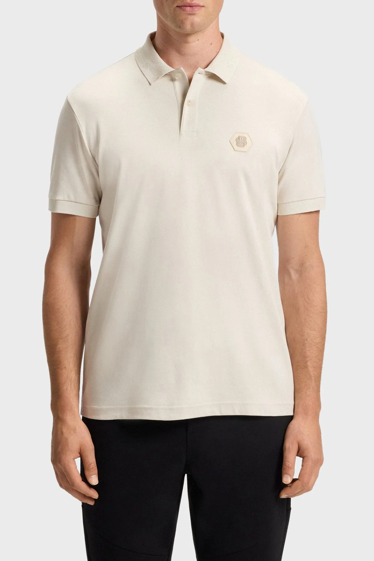 Boss Logolu Pamuklu Regular Fit Düğmeli Polo Yaka Erkek T Shirt 50543891 131 BEJ - 1