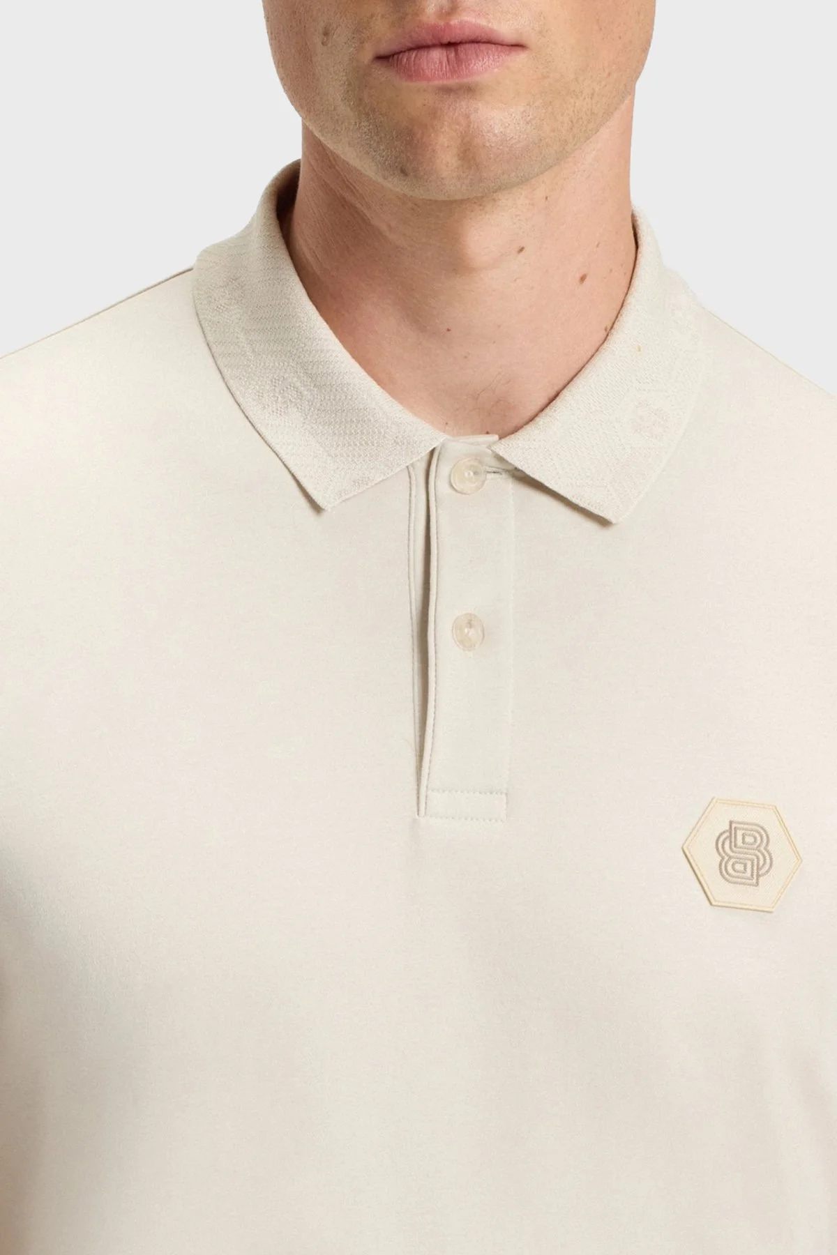 Boss Logolu Pamuklu Regular Fit Düğmeli Polo Yaka Erkek T Shirt 50543891 131 BEJ - 4