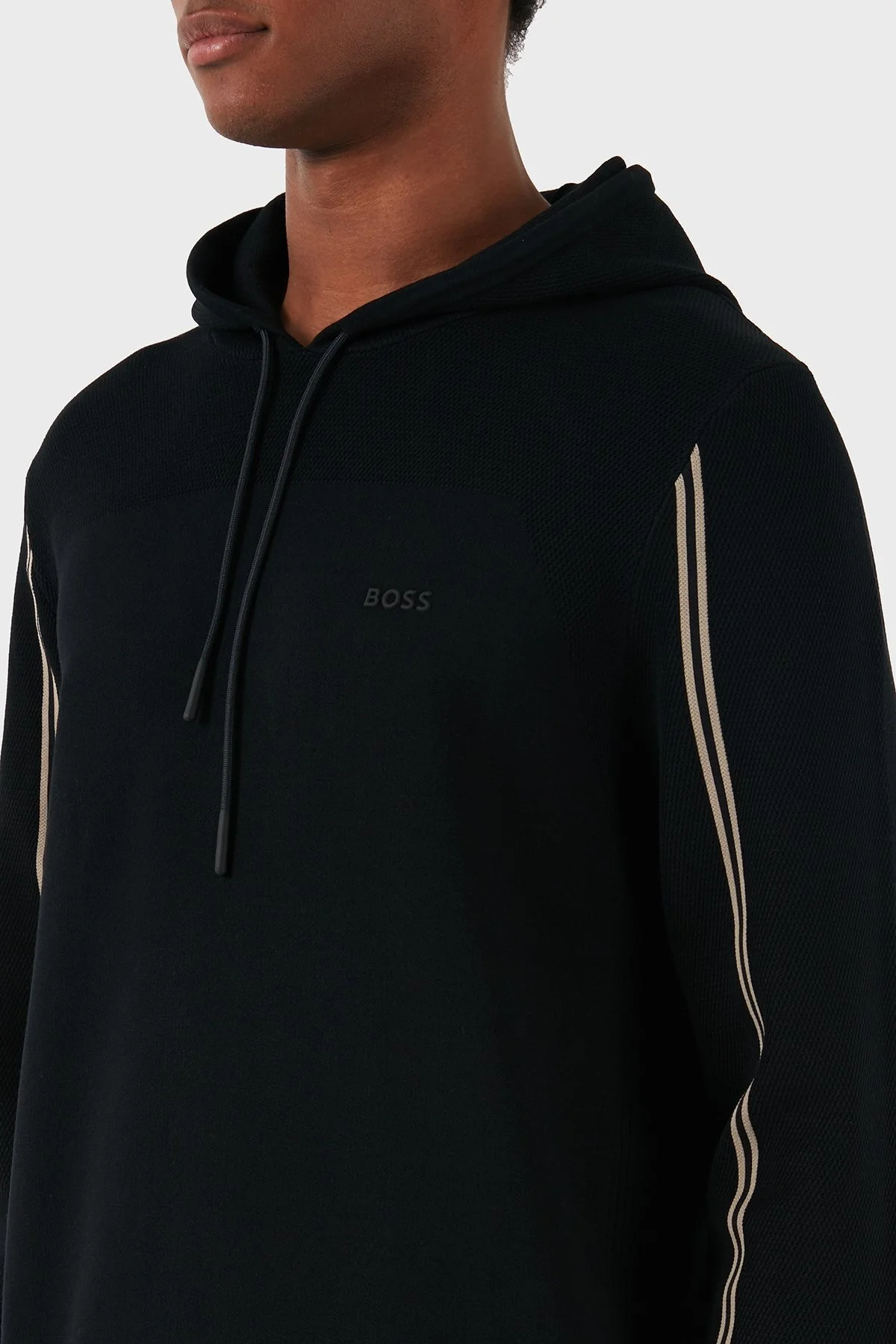 Boss Logolu Pamuklu Regular Fit Kapüşonlu Erkek Sweat 50523284 001 SİYAH - 5