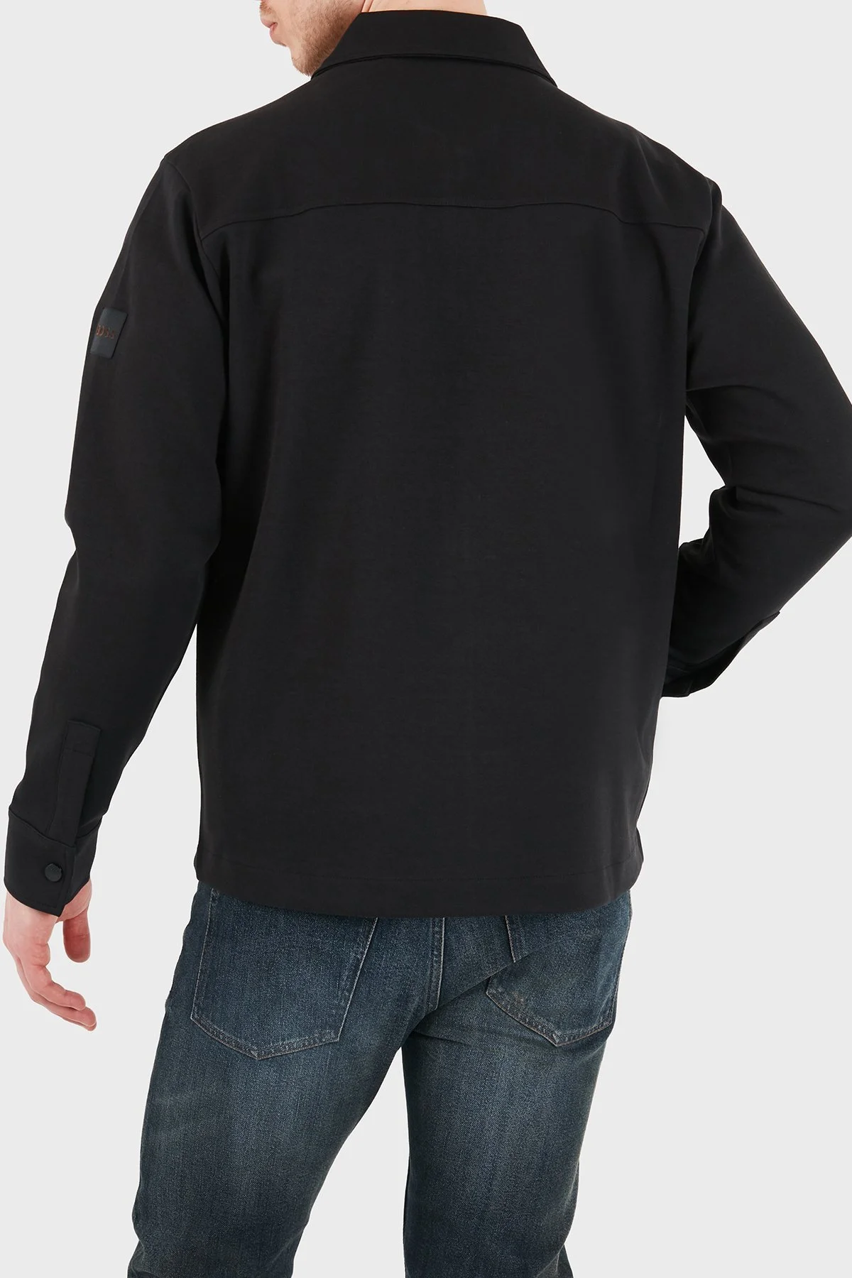Boss Logolu Pamuklu Regular Fit Klasik Yaka Fermuarlı Erkek Sweat 50554869 001 SİYAH - 3