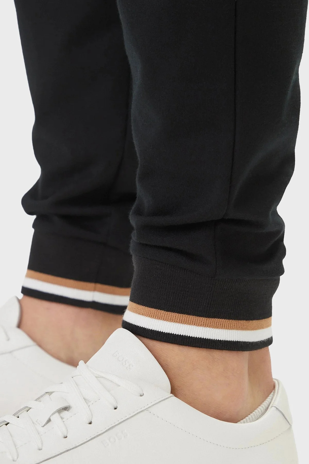 Boss Logolu Pamuklu Regular Fit Lastikli Paça Jogger Erkek Pantolon 50554830 001 SİYAH - 5