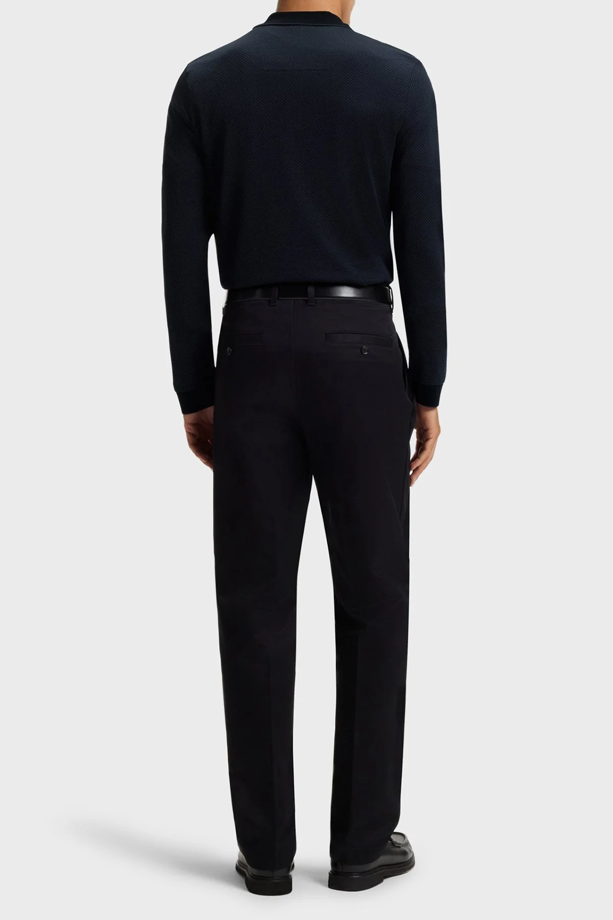 Boss Logolu Pamuklu Regular Fit Yarım Fermuarlı Erkek Polo Yaka Kazak 50549583 404 LACİVERT - 3