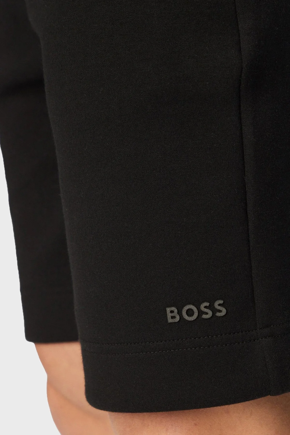Boss Logolu Pamuklu Relaxed Fit Normal Bel Erkek Şort 50558970 001 SİYAH - 4