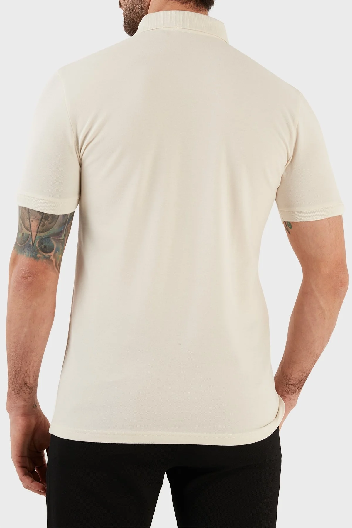 Boss Logolu Pamuklu Slim Fit Erkek Polo T Shirt 50472668 131 BEJ - 5