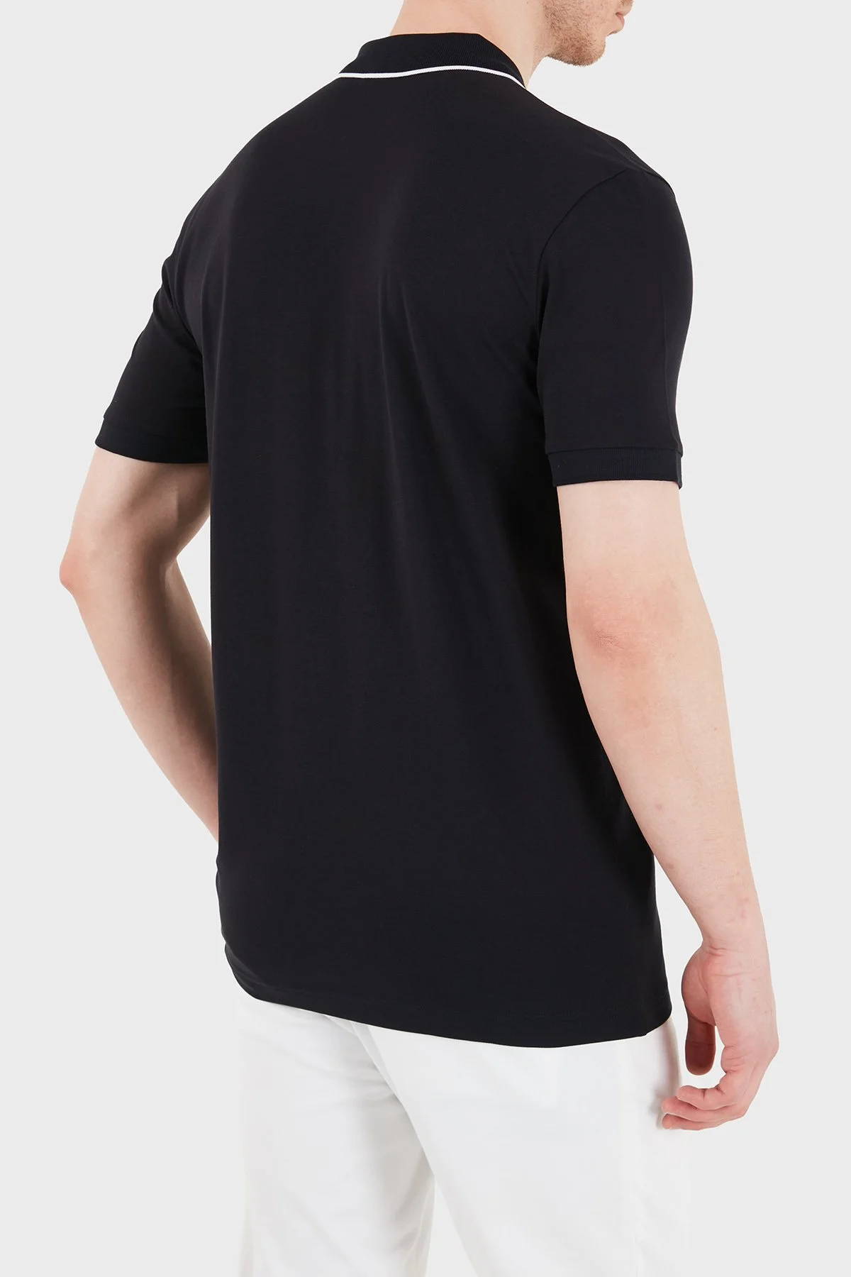 Boss Logolu Pamuklu Slim Fit Yaırım Fermuarlı Erkek Polo 50555698 404 LACİVERT - 3