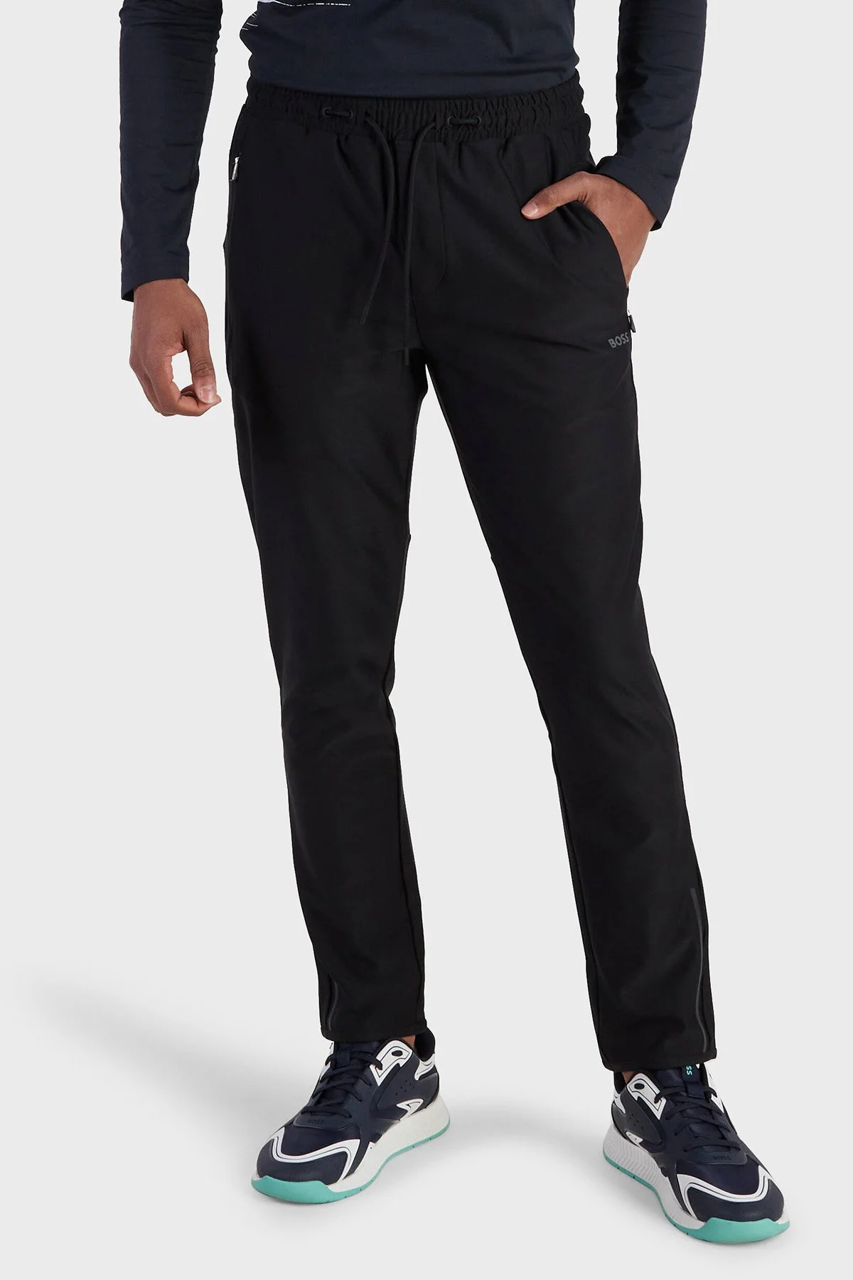 Boss Hicon Active Reflektif Regular Fit Jogger Erkek Pantolon 50493483 001 SİYAH - 1