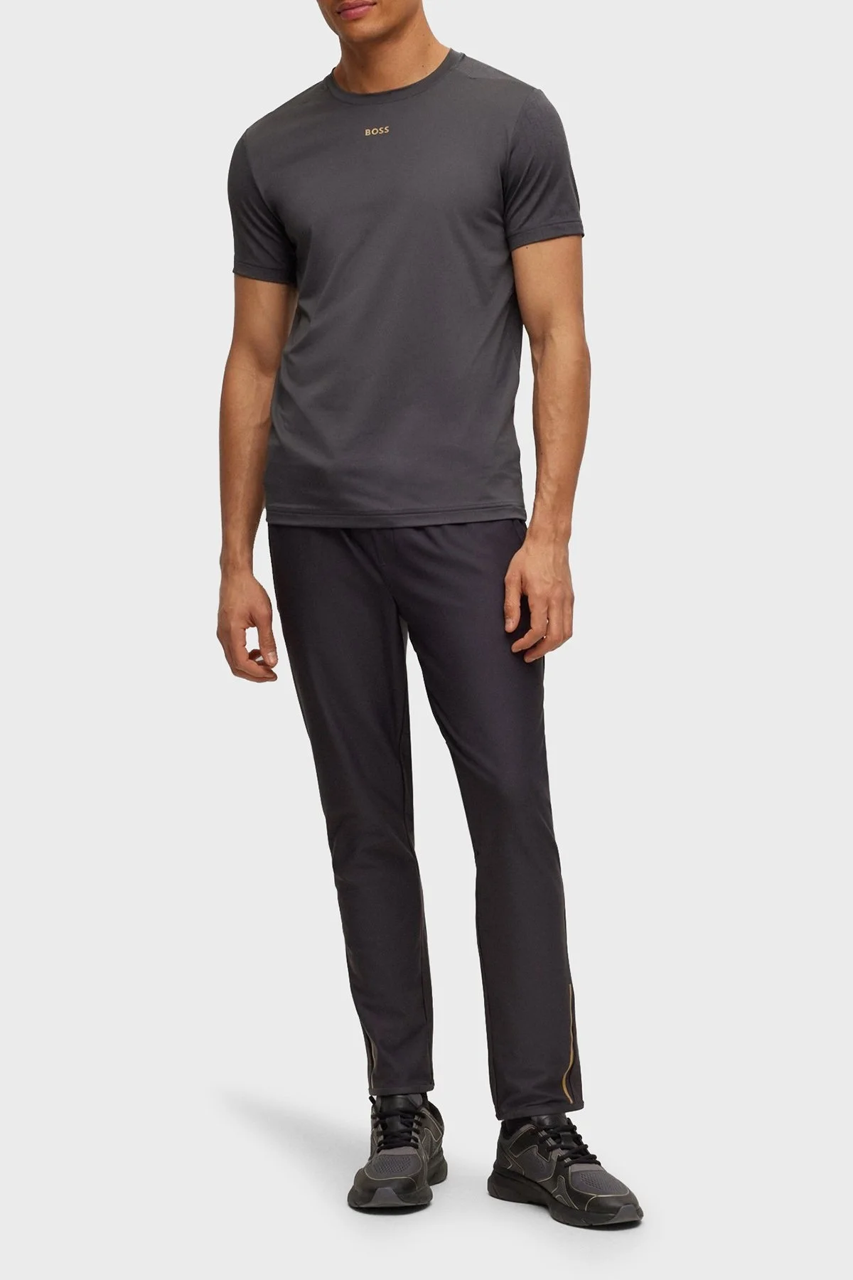 Boss Hicon Active Reflektif Regular Fit Jogger Erkek Pantolon 50493483 027 KOYU GRİ - 2