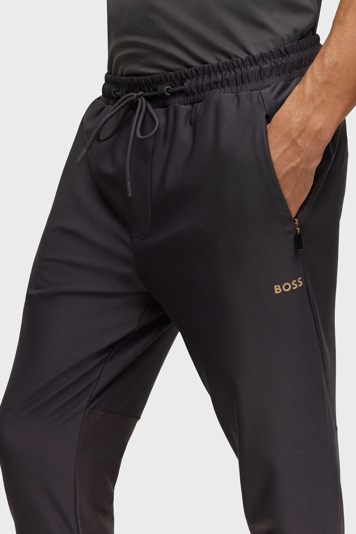 Boss Hicon Active Reflektif Regular Fit Jogger Erkek Pantolon 50493483 027 KOYU GRİ - 3