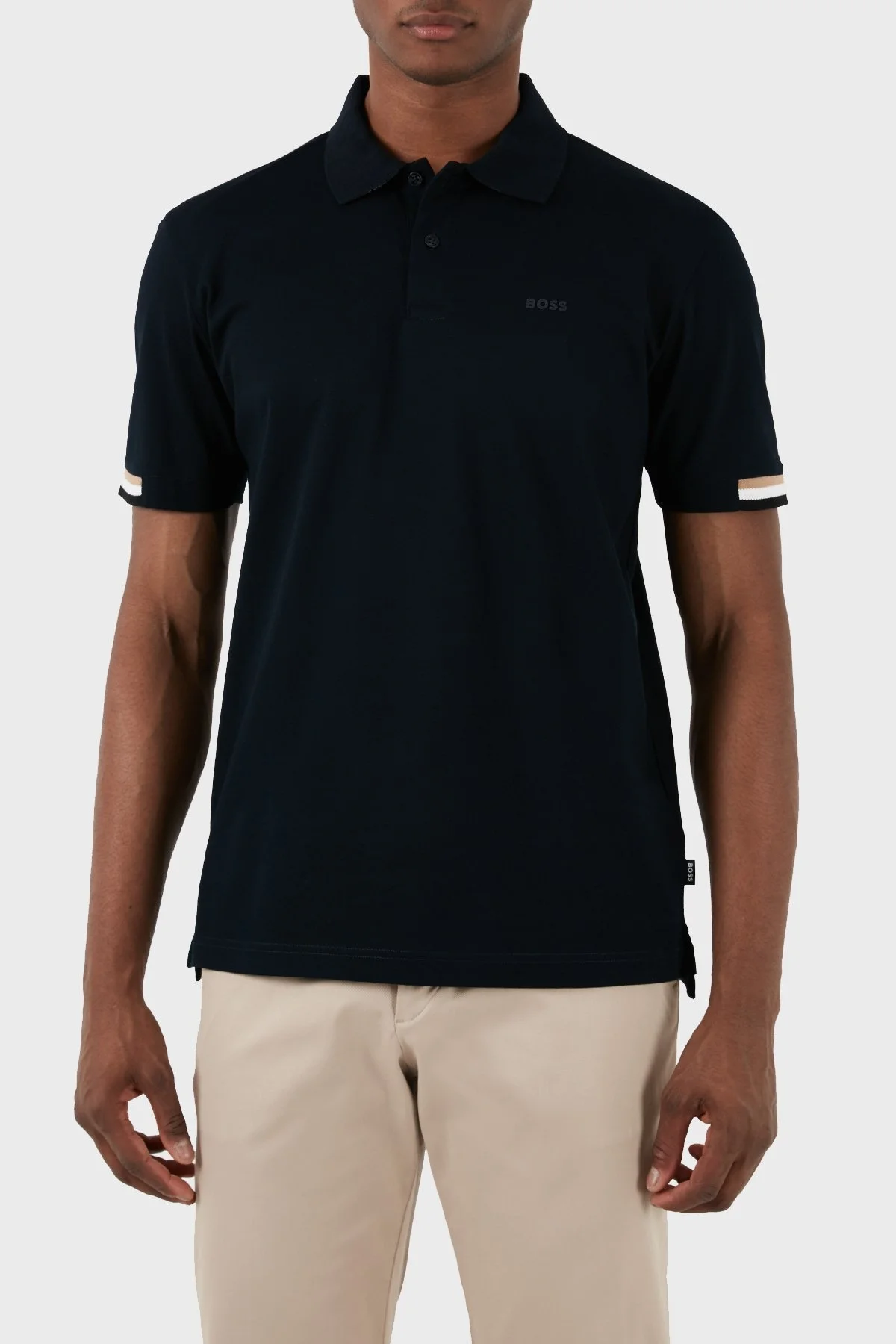 Boss Pamuklu Regular Fit Düğmeli Erkek Polo Yaka T Shirt 50467113 404 LACİVERT - 1