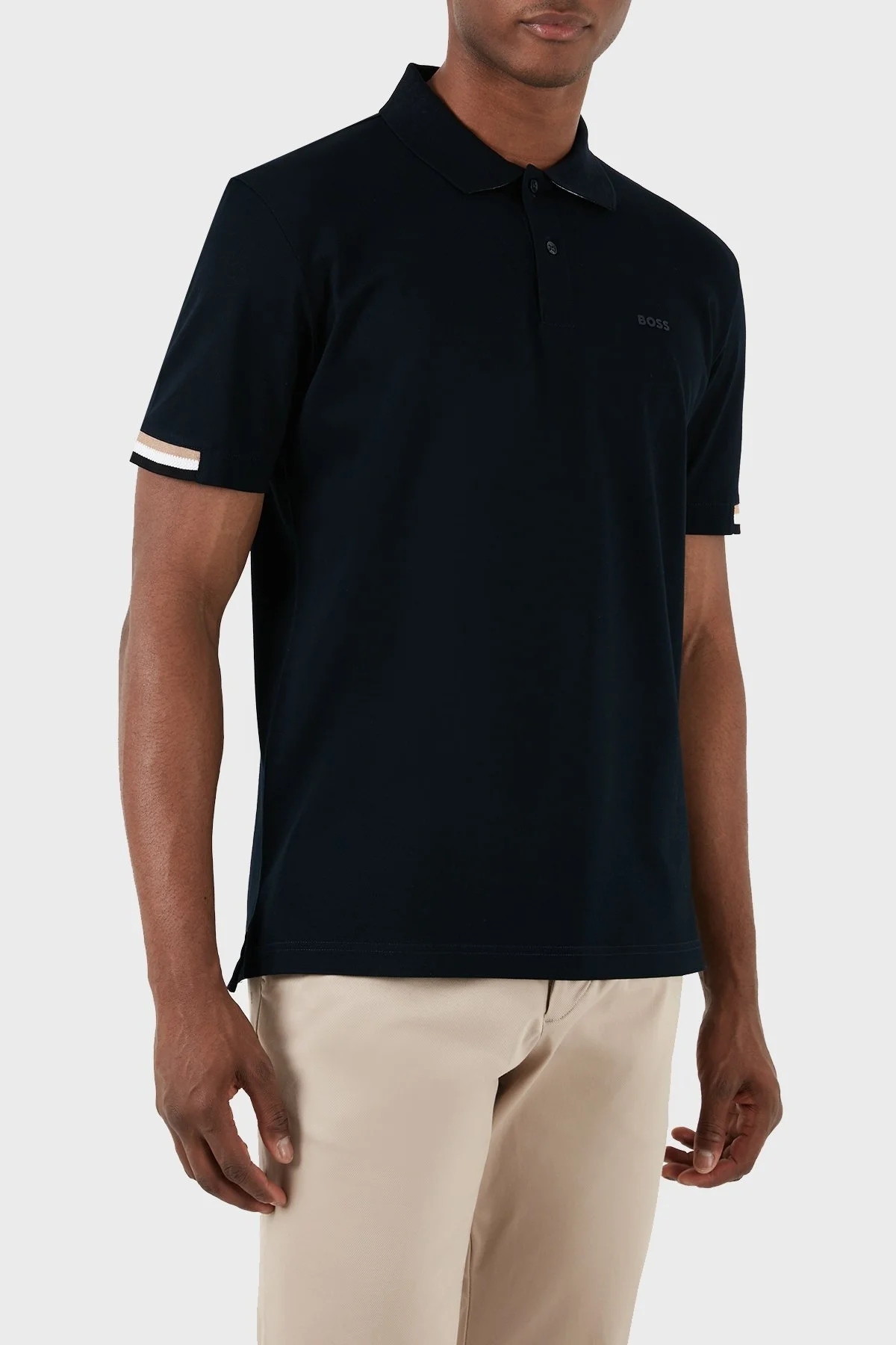 Boss Pamuklu Regular Fit Düğmeli Erkek Polo Yaka T Shirt 50467113 404 LACİVERT - 5