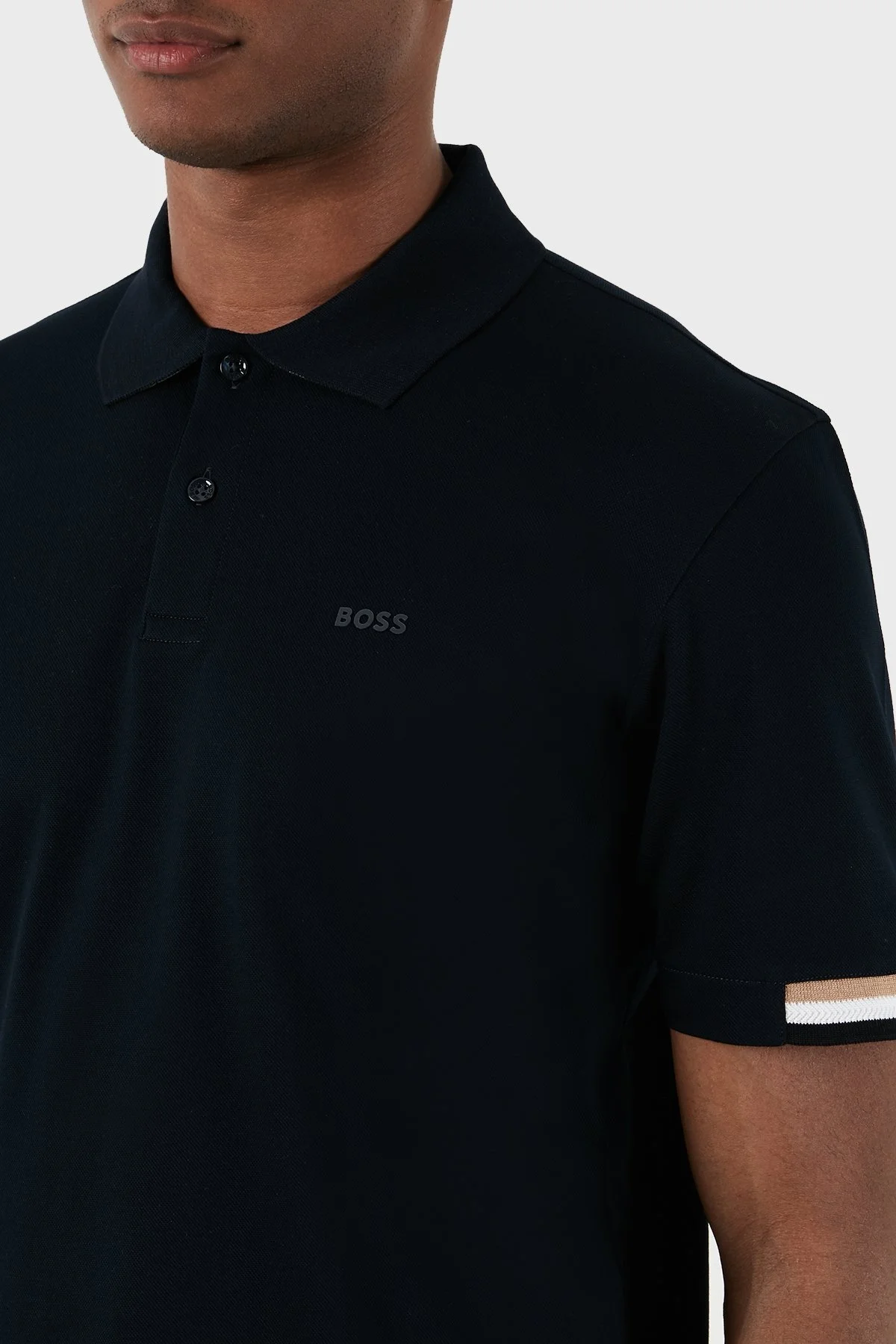 Boss Pamuklu Regular Fit Düğmeli Erkek Polo Yaka T Shirt 50467113 404 LACİVERT - 6