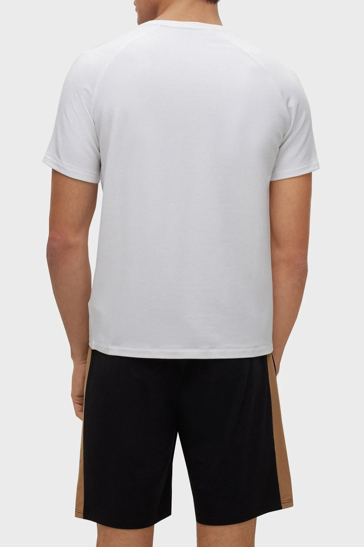 Boss Logolu Regular Fit Bisiklet Yaka Erkek T Shirt 50491487 100 BEYAZ - 3