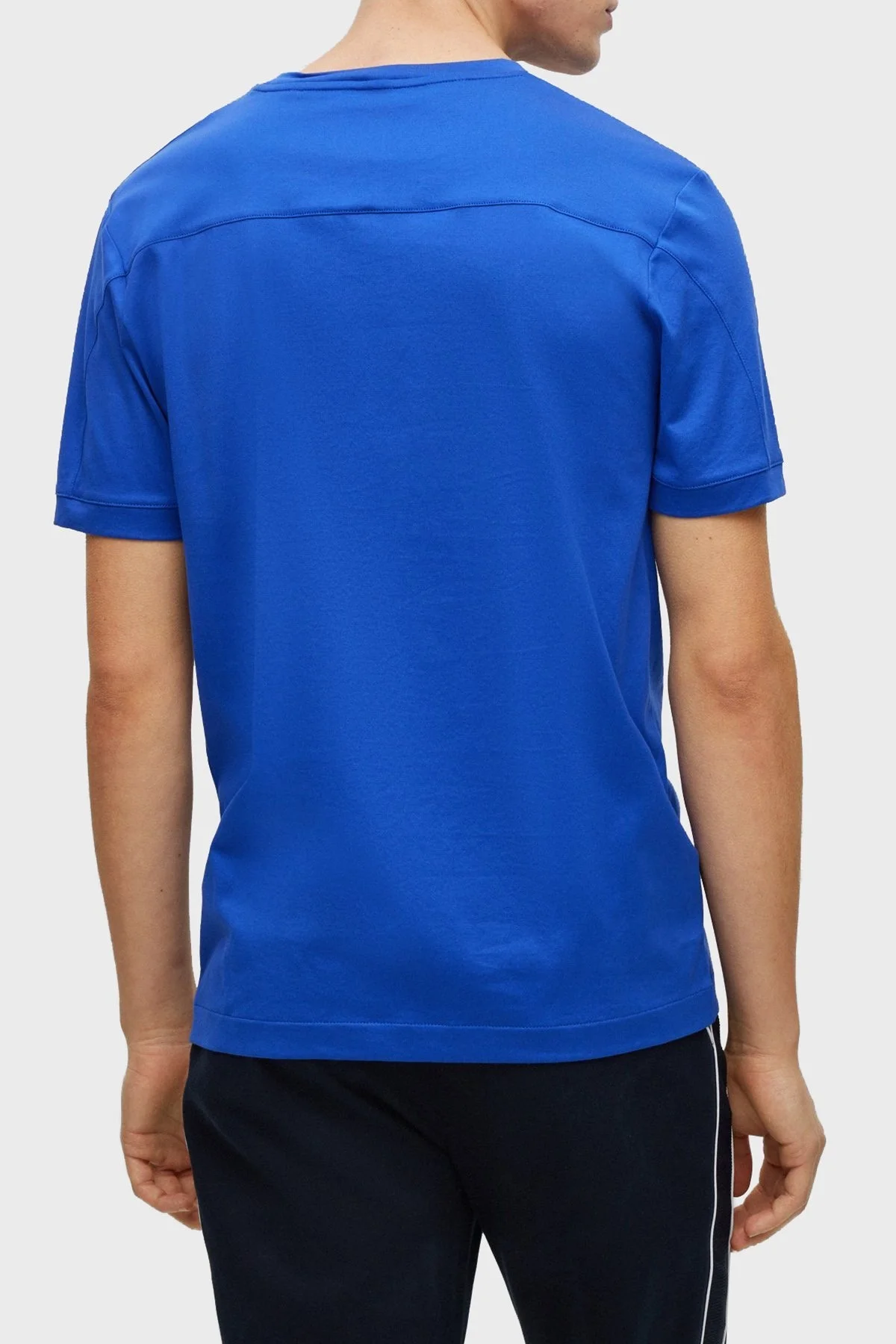 Boss Logolu Regular Fit Bisiklet Yaka Merserize Pamuklu Erkek T Shirt 50492425 433 SAKS - 2