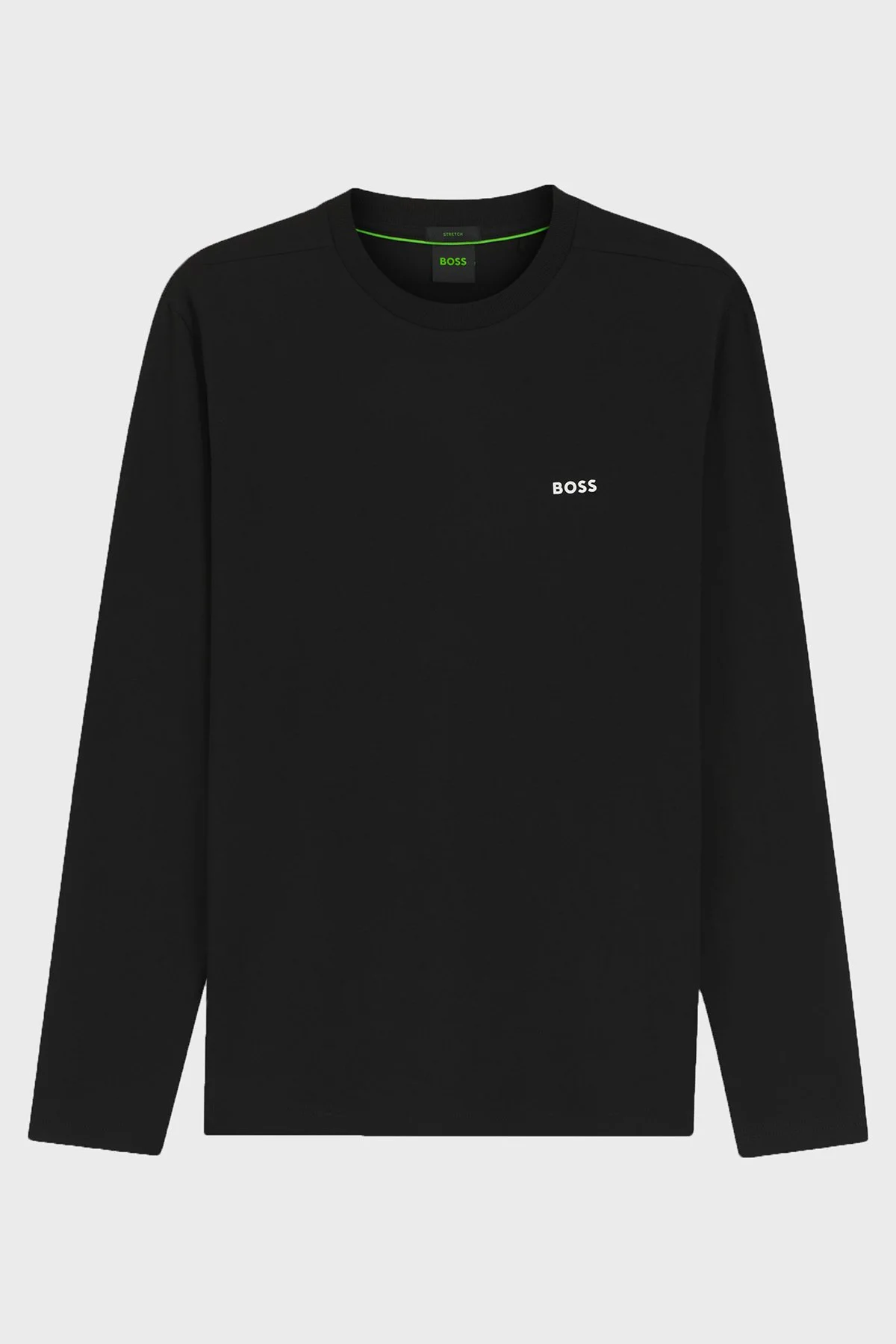 Boss Logolu Regular Fit Bisiklet Yaka Uzun Kollu Erkek Sweat 50506365 001 Siyah - 4