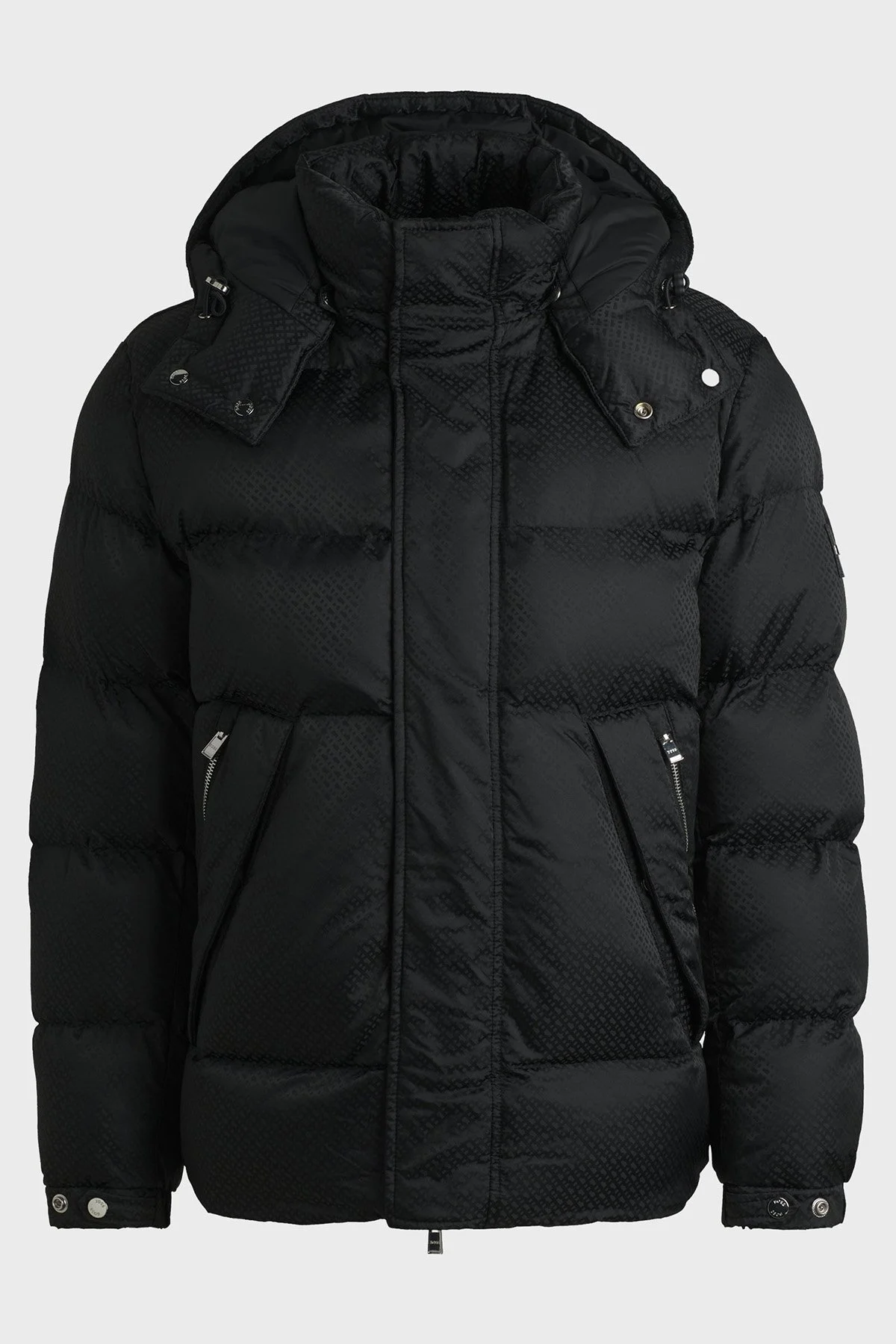 Boss Logolu Regular Fit Çıkarılabilir Kapüşonlu Şişme Erkek Mont 50525364 001 SİYAH - 6