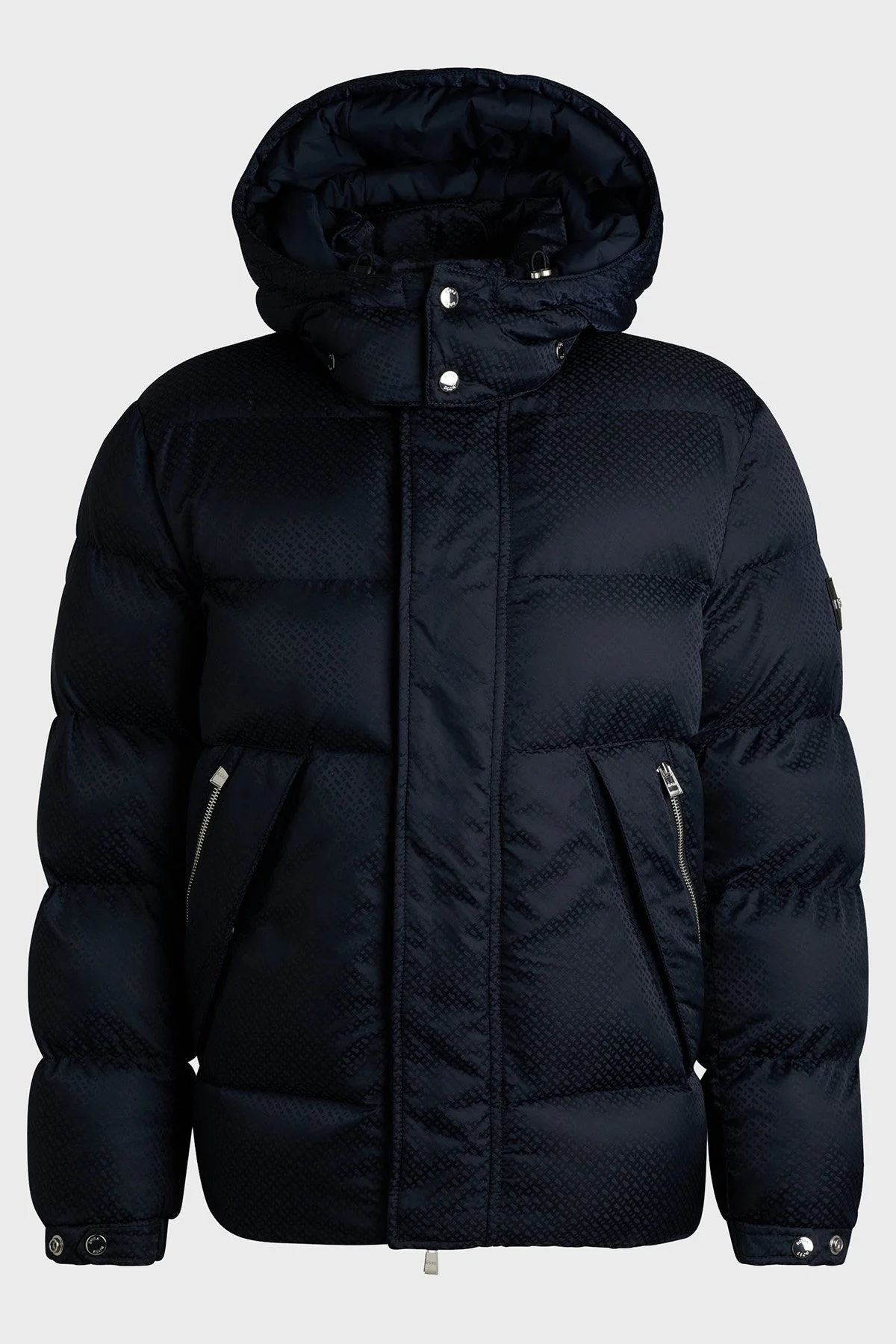 Boss Logolu Regular Fit Çıkarılabilir Kapüşonlu Şişme Erkek Mont 50525364 404 LACİVERT - 6
