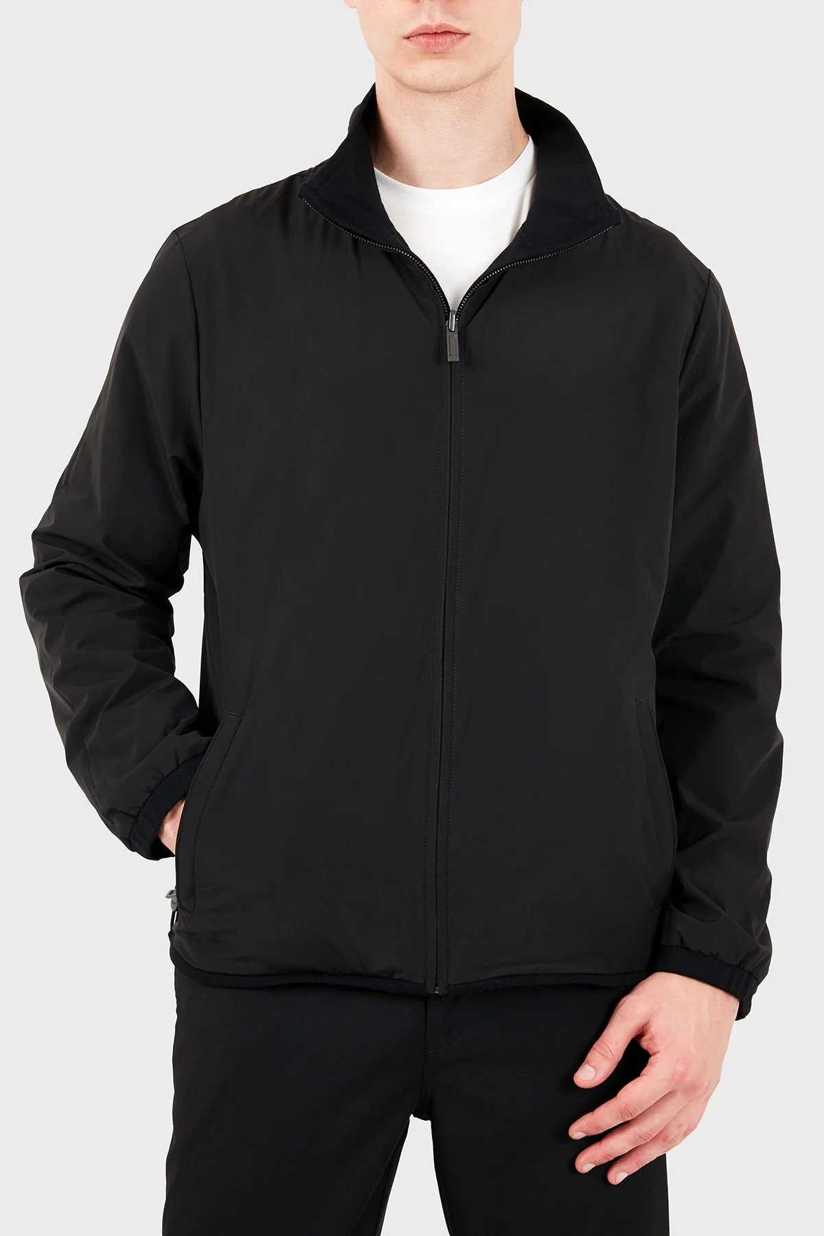 Boss Logolu Regular Fit Dik Yaka Çift Taraflı Erkek Ceket 50565510 001 Siyah - 4