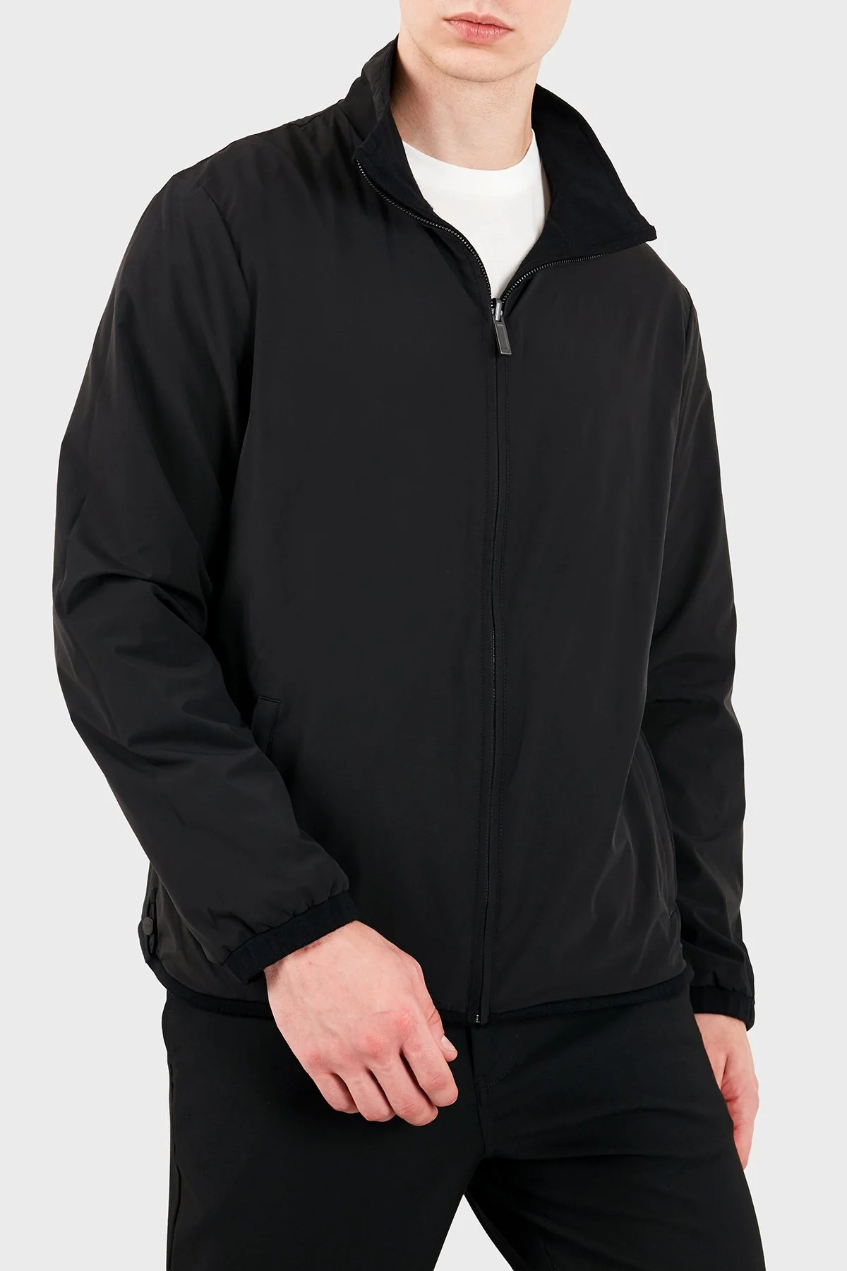 Boss Logolu Regular Fit Dik Yaka Çift Taraflı Erkek Ceket 50565510 001 Siyah - 5