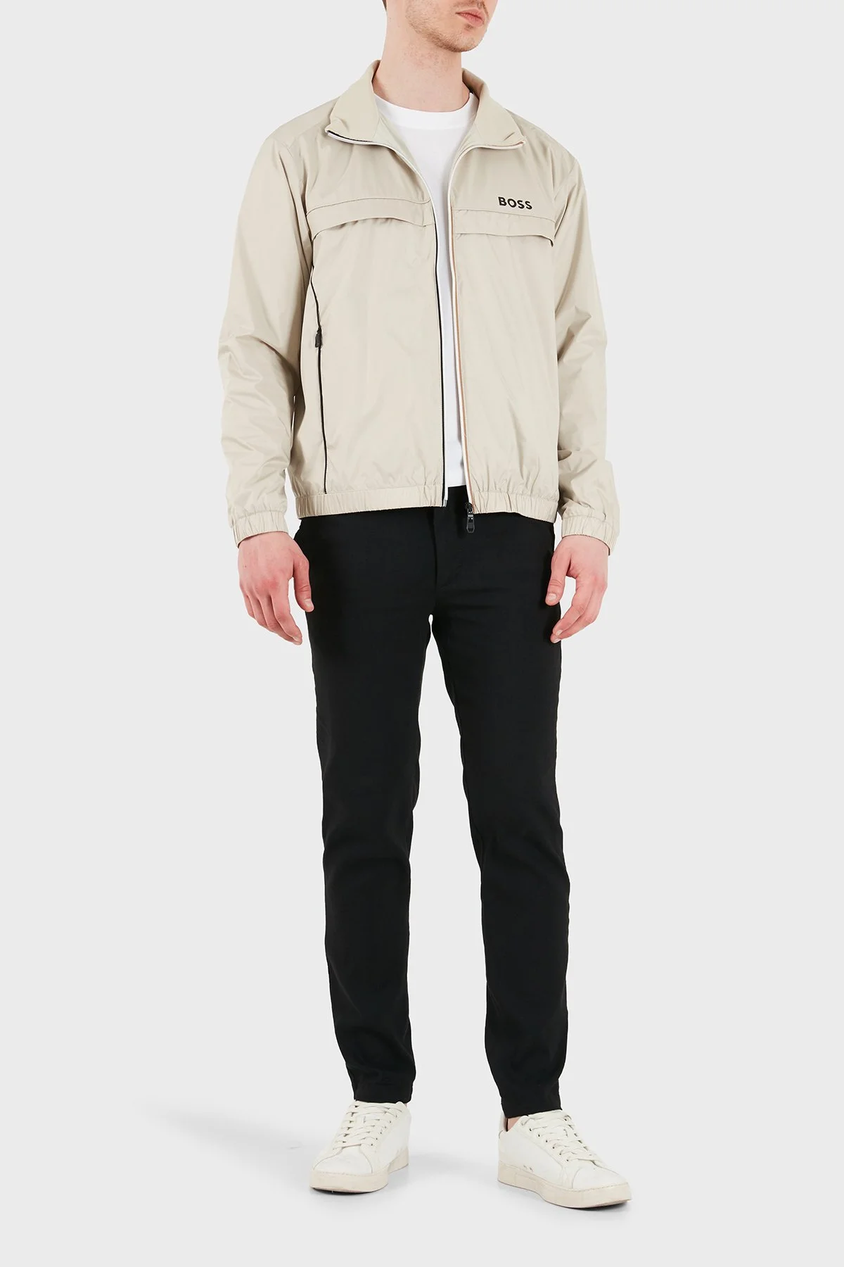 Boss Logolu Regular Fit Dik Yaka Erkek Mont 50551069 272 BEJ - 2