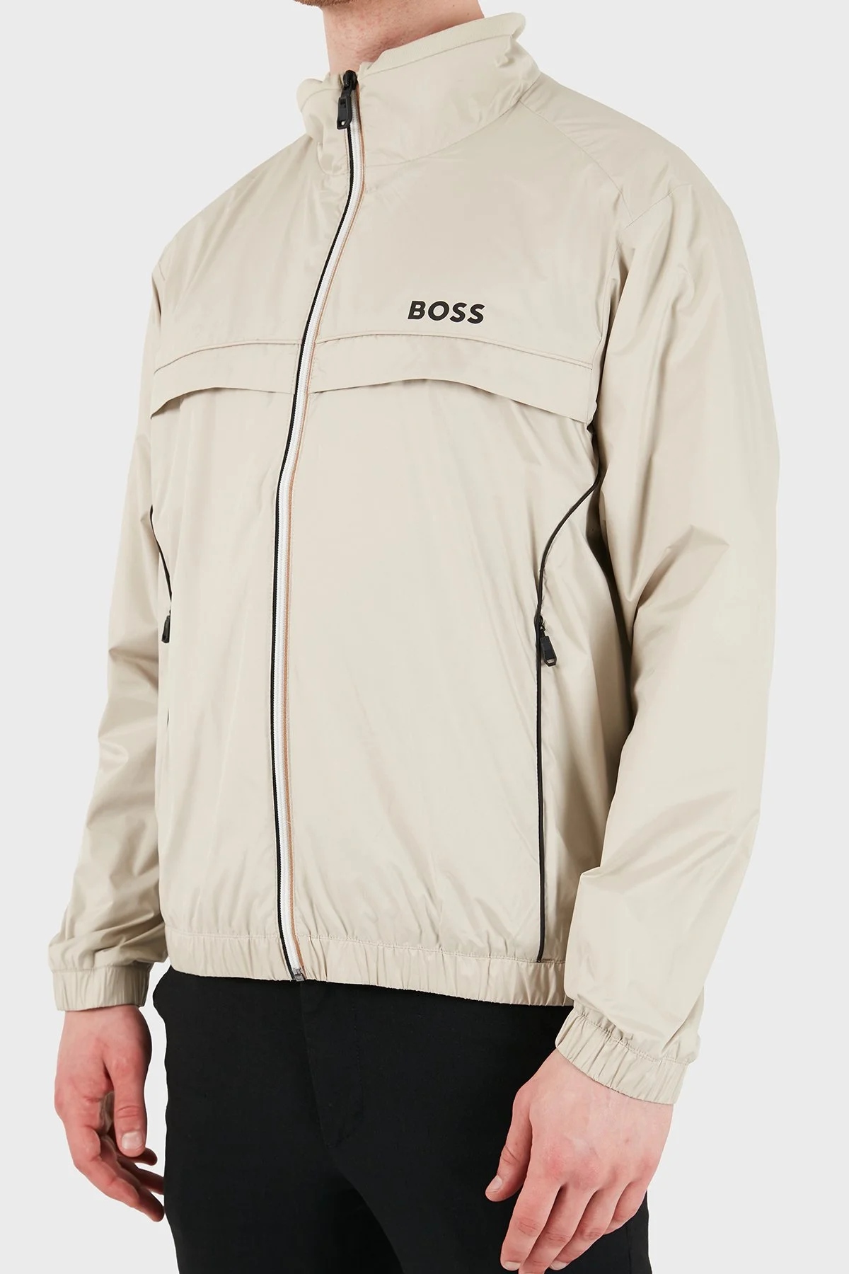 Boss Logolu Regular Fit Dik Yaka Erkek Mont 50551069 272 BEJ - 6