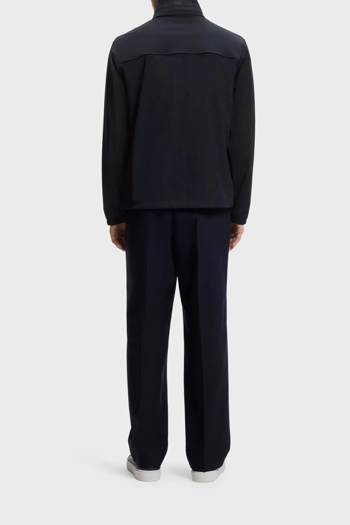 Boss Logolu Regular Fit Dik Yaka Su İtici Erkek Mont 50554286 404 LACİVERT - 3