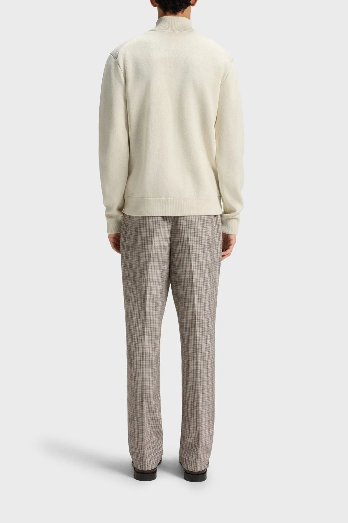 Boss Logolu Regular Fit Dik Yaka Yumuşak Dokulu Erkek Ceket 50543135 131 EKRU - 3