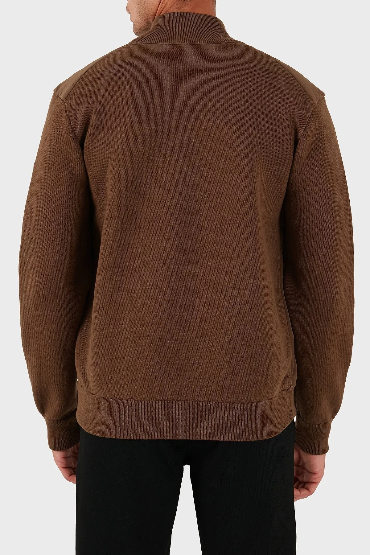 Boss Logolu Regular Fit Dik Yaka Yumuşak Dokulu Erkek Ceket 50543135 217 KAHVE - 3