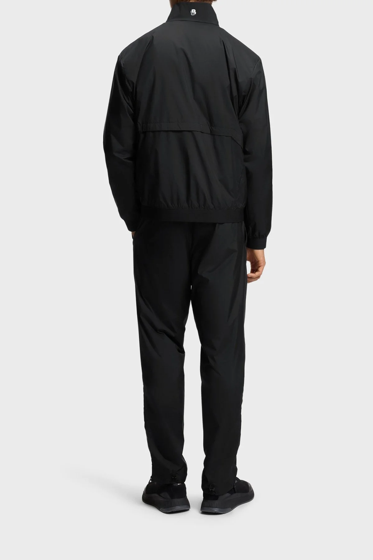 Boss Logolu Regular Fit Fermuarlı Paça Detaylı Su İtici Erkek Eşofman Takımı 50556526 001 SİYAH - 2