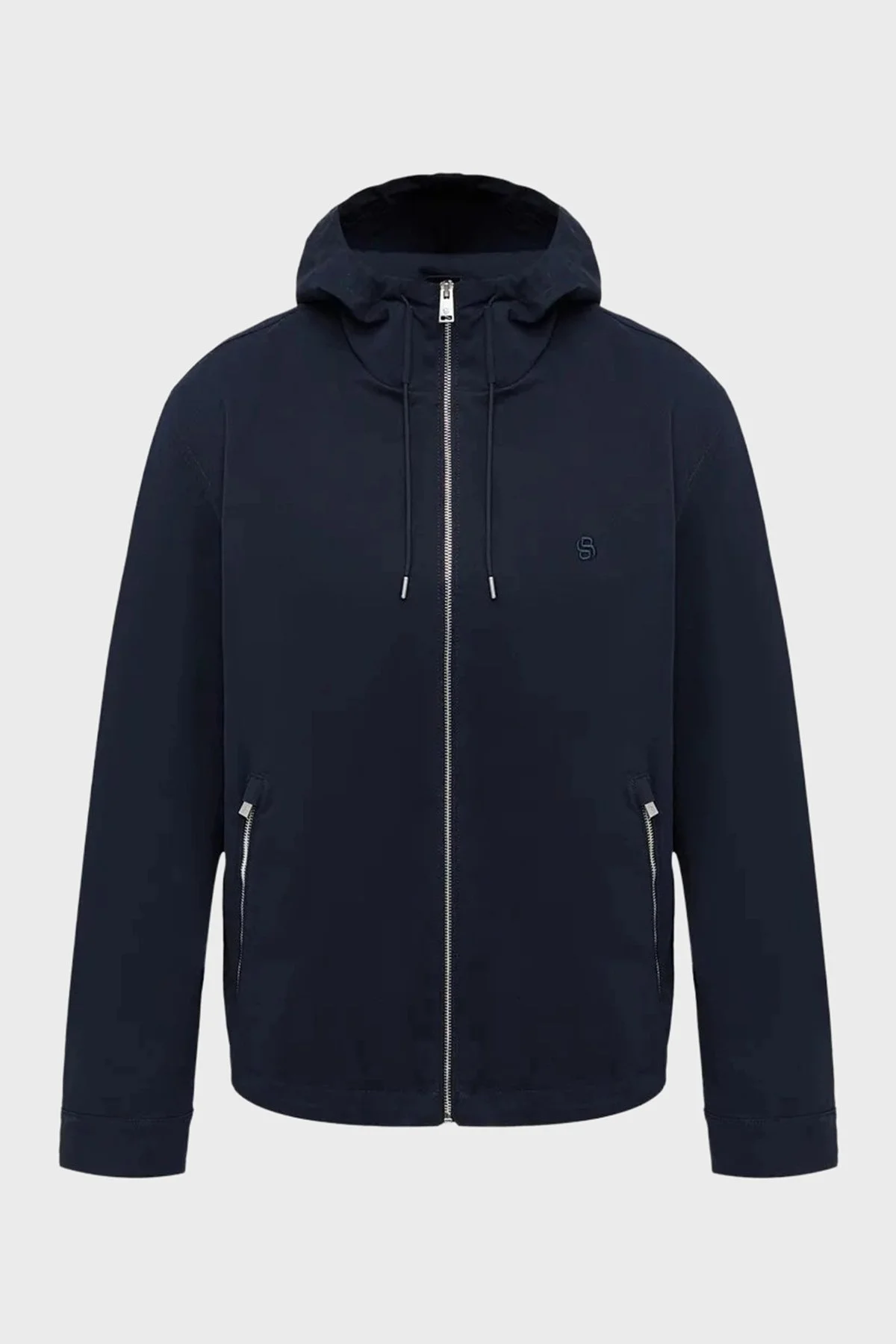 Boss Logolu Regular Fit Kapüşonlu Erkek Mont 50564188 404 Lacivert - 5