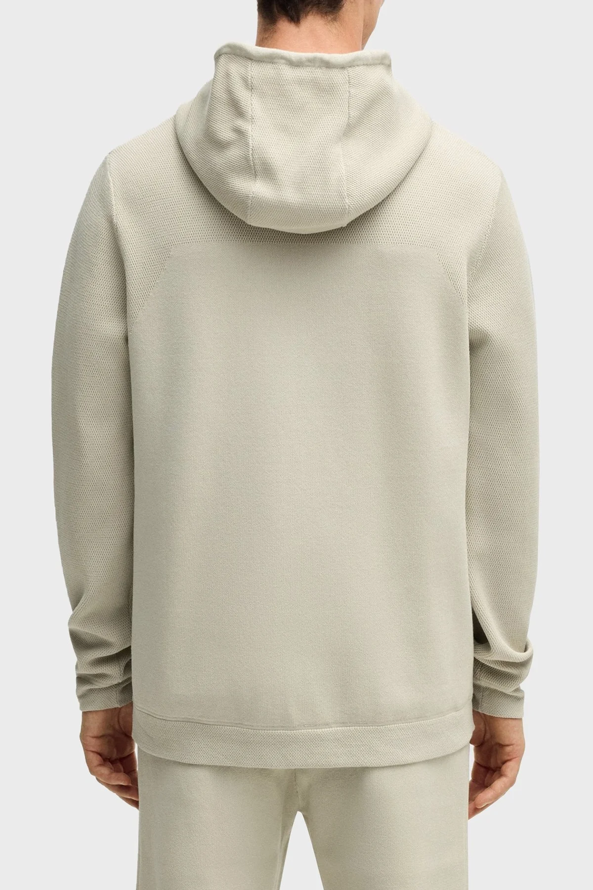 Boss Logolu Regular Fit Kapüşonlu Erkek Sweat 50523284 271 BEJ - 3