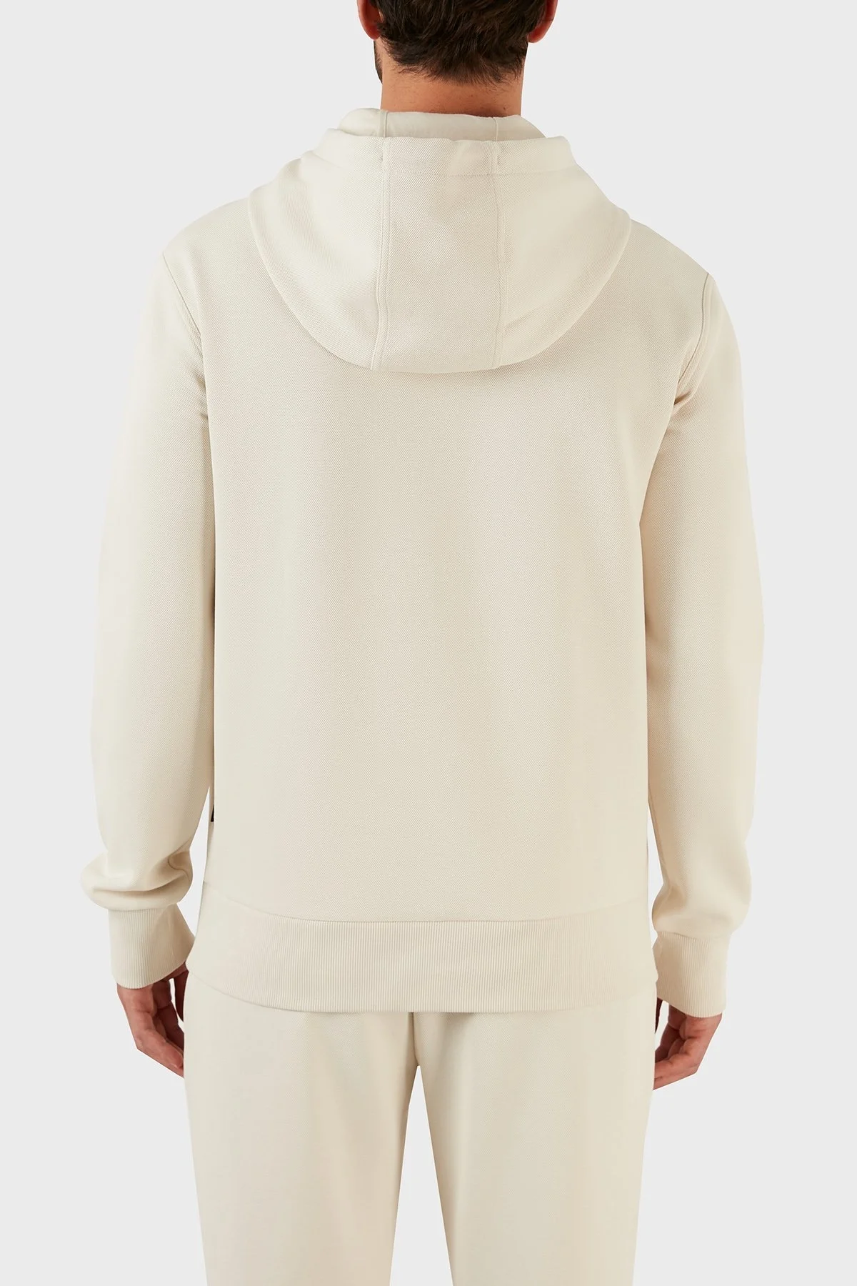 Boss Logolu Regular Fit Kapüşonlu Kanguru Cepli Pamuklu Erkek Sweat 50473049 131 BEJ - 2