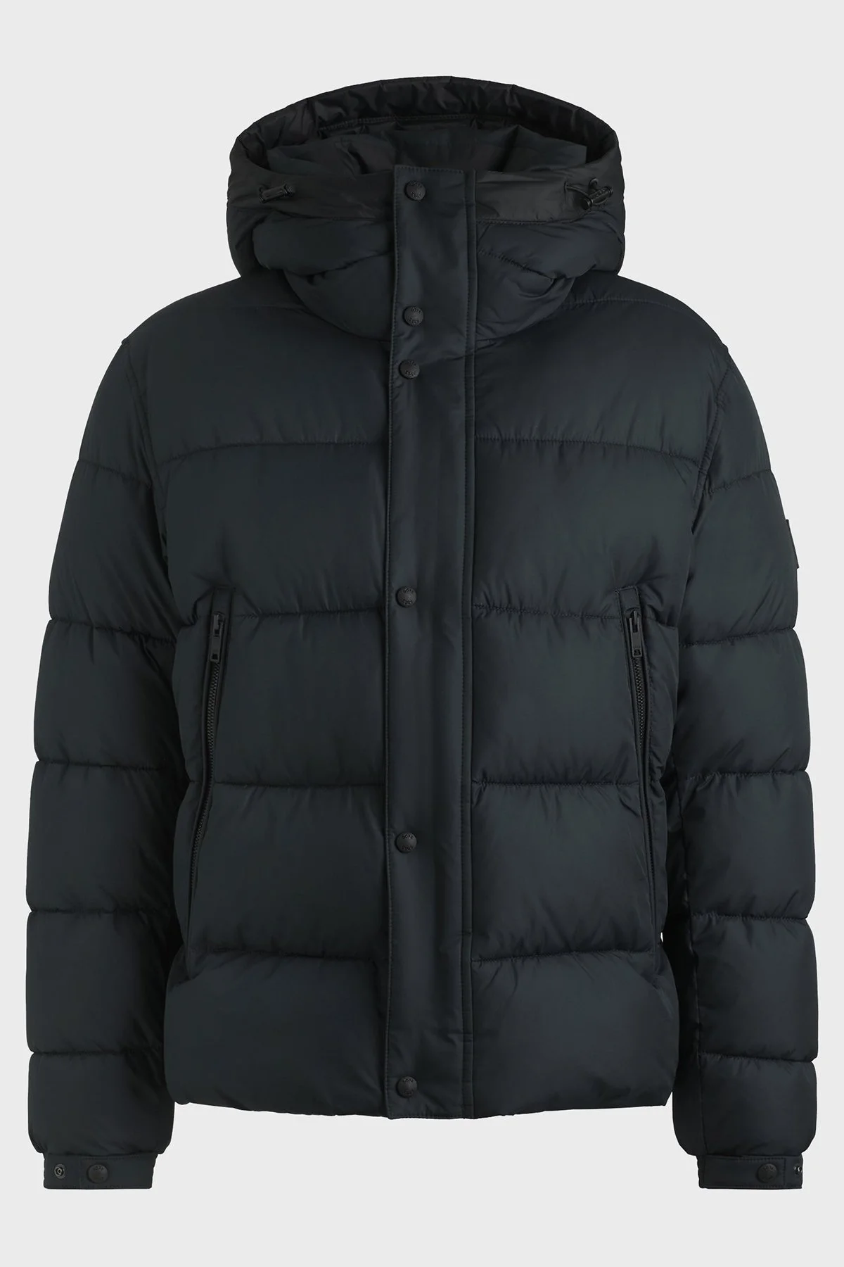 Boss Logolu Regular Fit Kapüşonlu Şişme Erkek Mont 50528573 001 SİYAH - 5