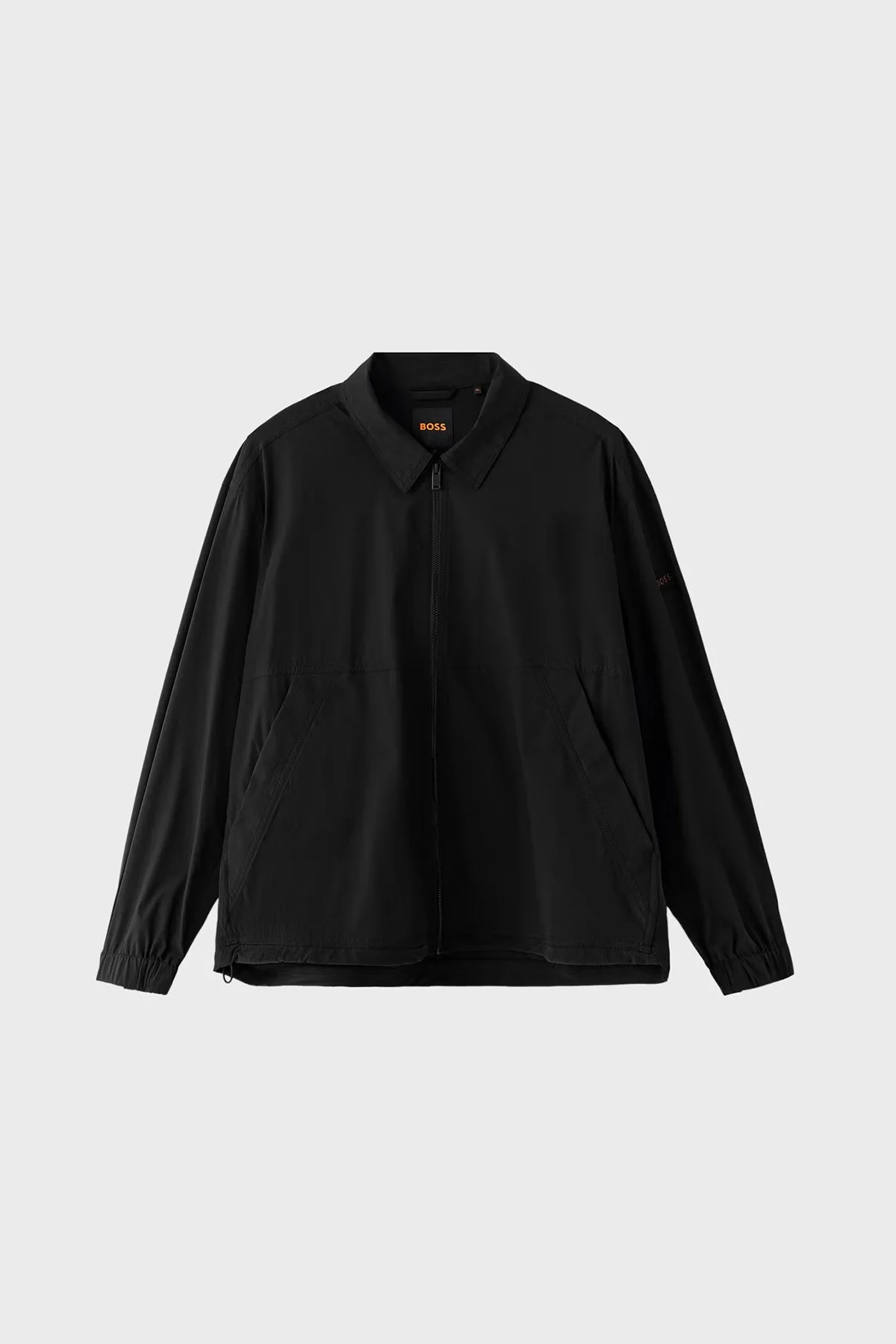 Boss Logolu Regular Fit Klasik Yaka Fermuarlı Erkek Gömlek 50565956 001 Siyah - 1