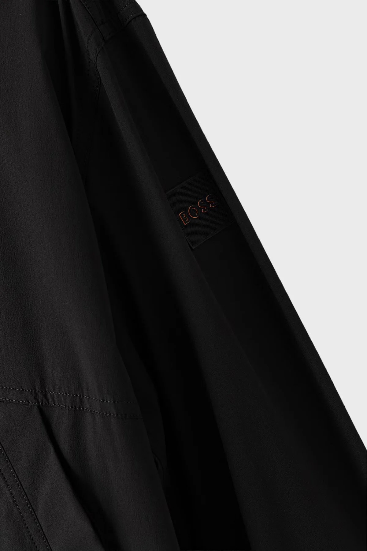 Boss Logolu Regular Fit Klasik Yaka Fermuarlı Erkek Gömlek 50565956 001 Siyah - 3